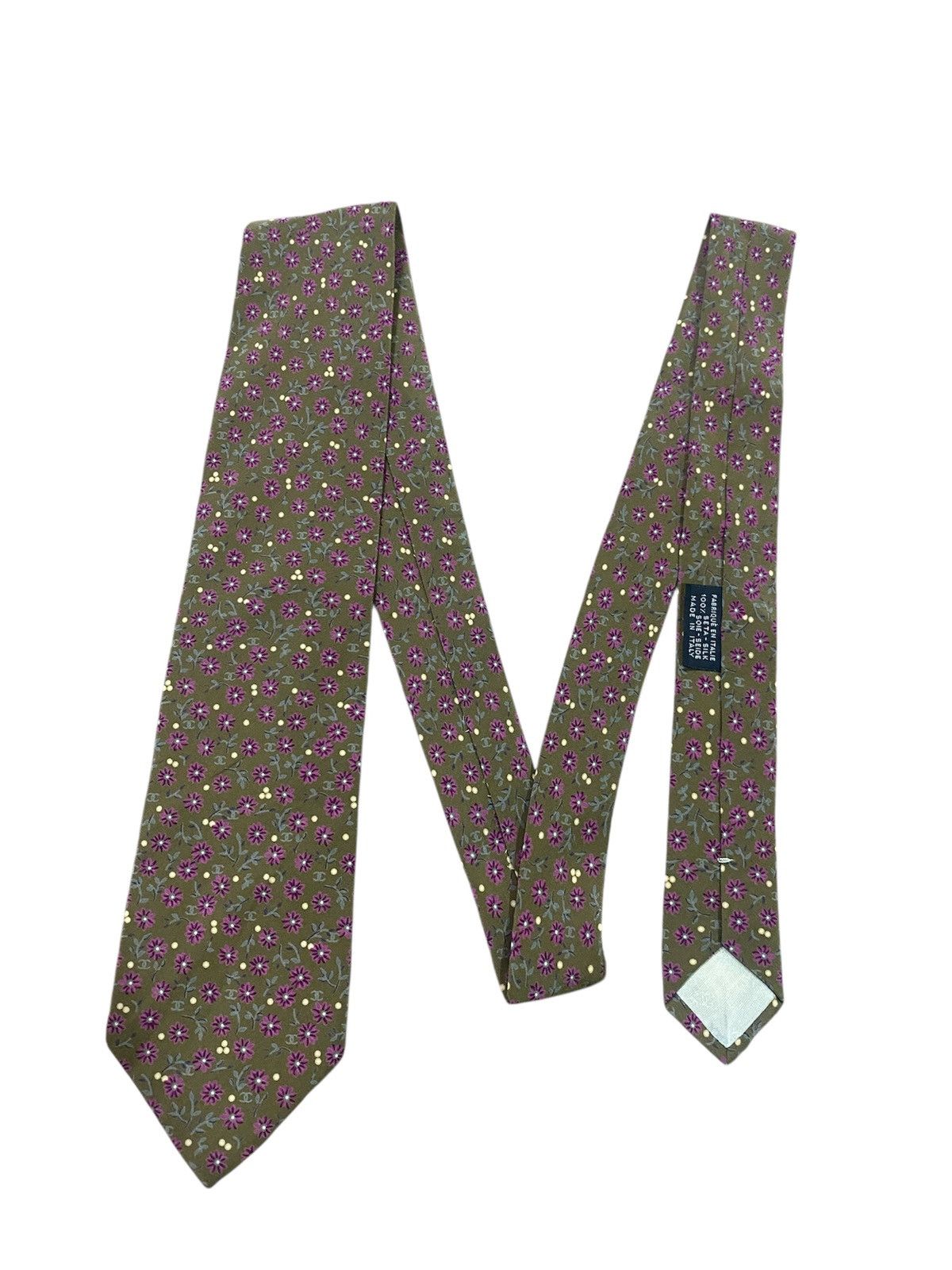 Chanel Chanel Silk Designer Mens Tie - Menswear Accessory Classic Size ONE SIZE - 1 Thumbnail