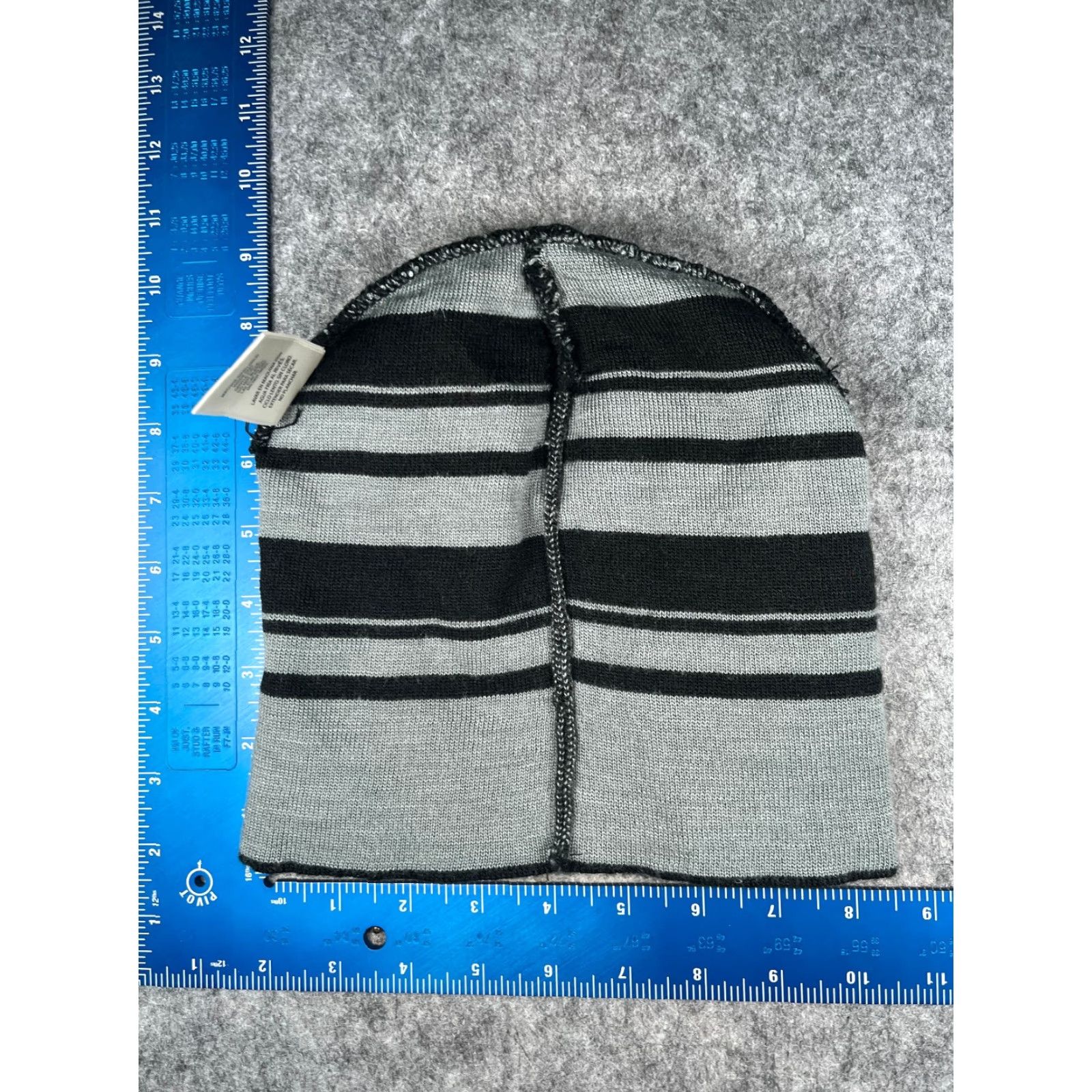 Star Wars Star Wars Beanie Adult One Size Black Gray Stripe Knit 100% Acrylic Ski Hat/Cap Mens Beanie Star Wars Stars Theme Size ONE SIZE - 6 Thumbnail