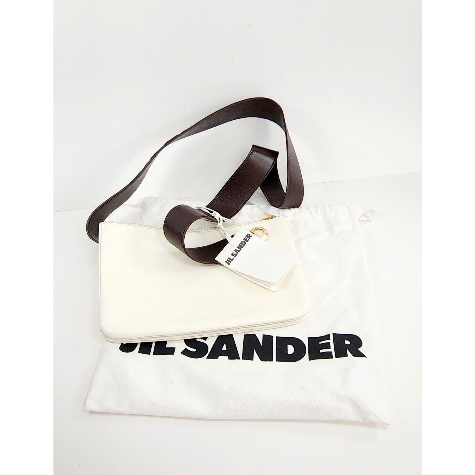 Jil Sander JIL SANDER Leather Crossbody BagLogo Detachable Strap Zipped Size ONE SIZE - 7 Thumbnail