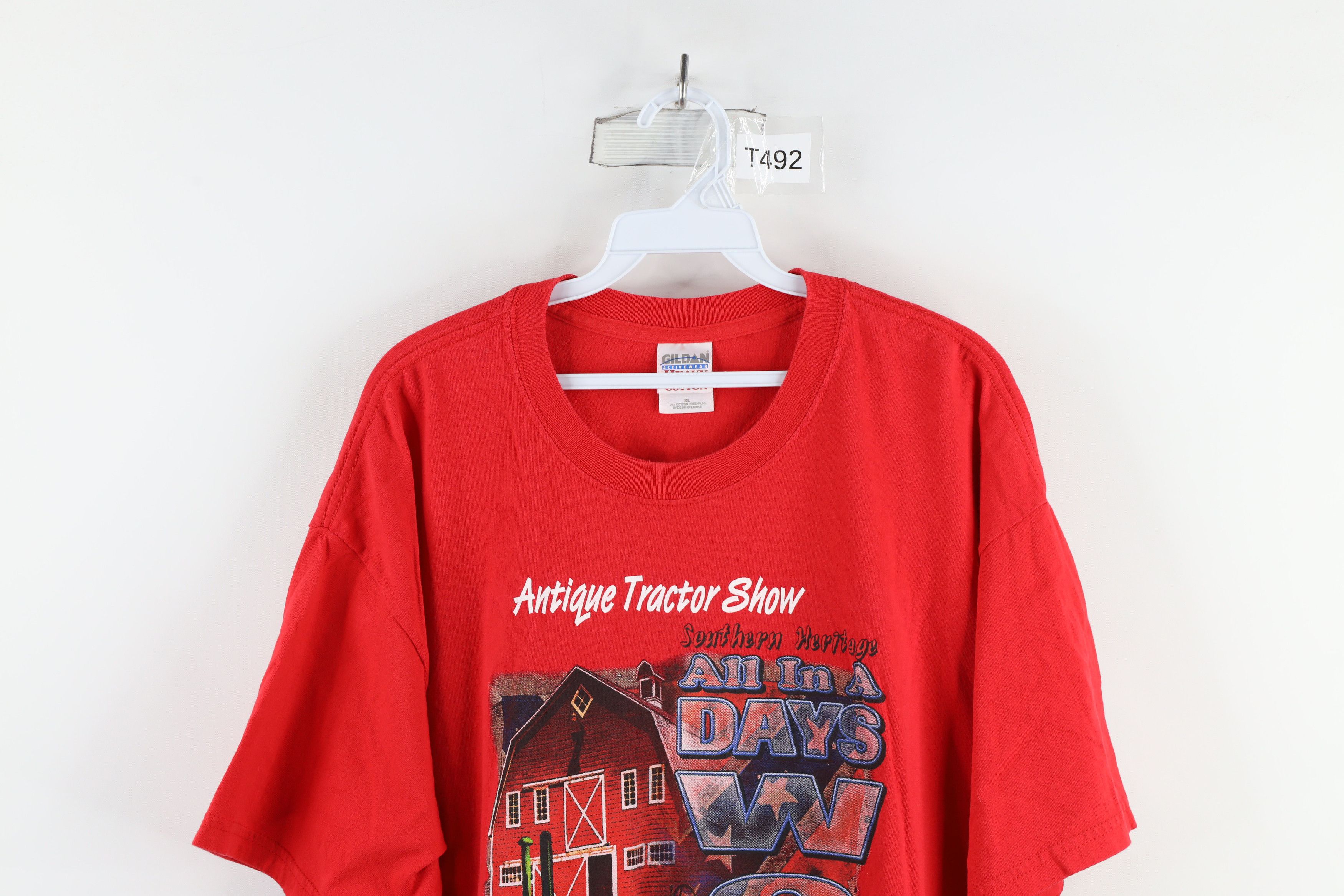 Vintage Vintage Streetwear Tractor Show Tennessee T-Shirt Red Size US XL / EU 56 / 4 - 2 Thumbnail