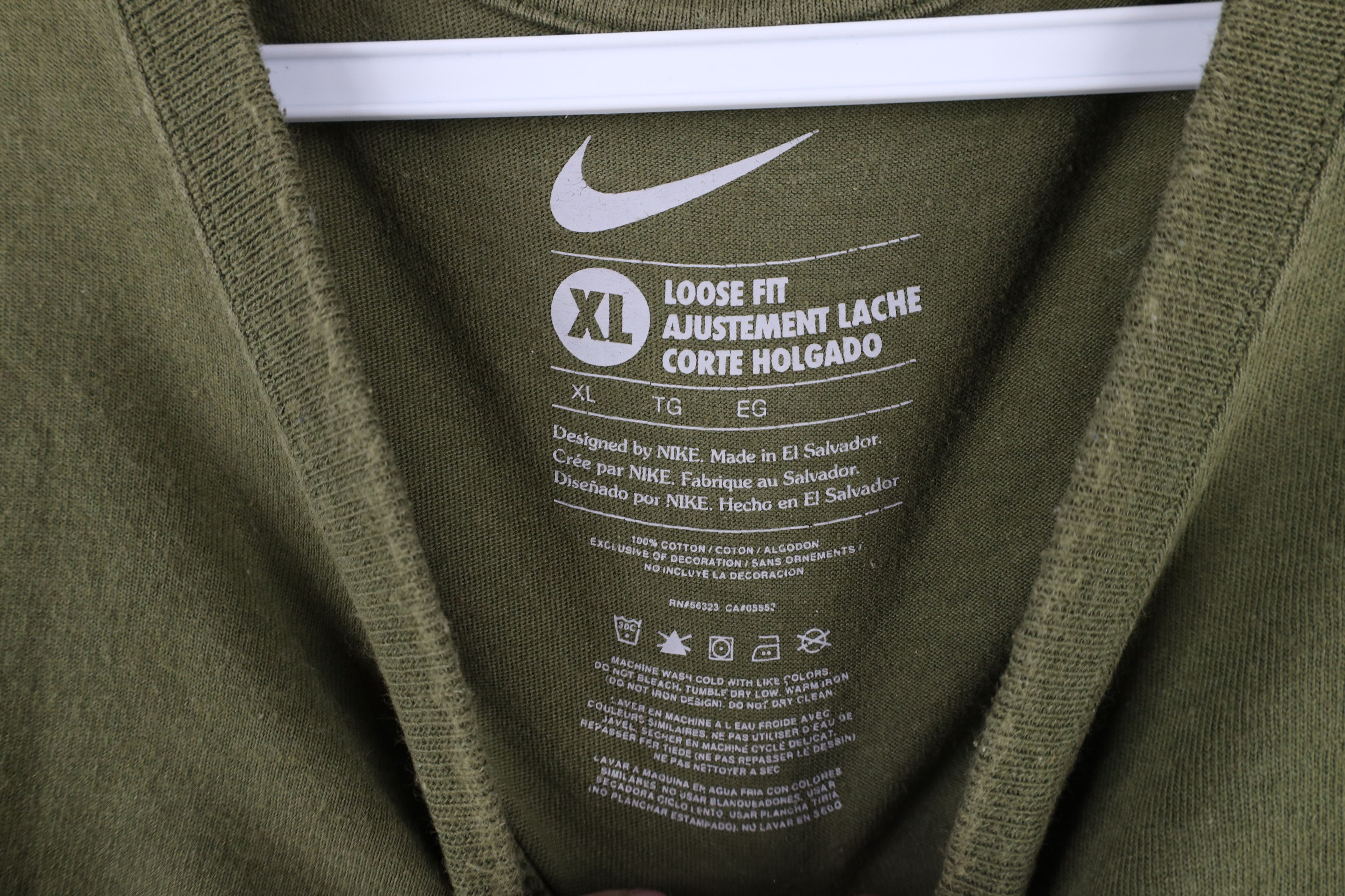 Nike × Vintage Vintage Y2K Nike Fit Travis Scott Mini Swoosh T-Shirt Green Size US XL / EU 56 / 4 - 6 Thumbnail