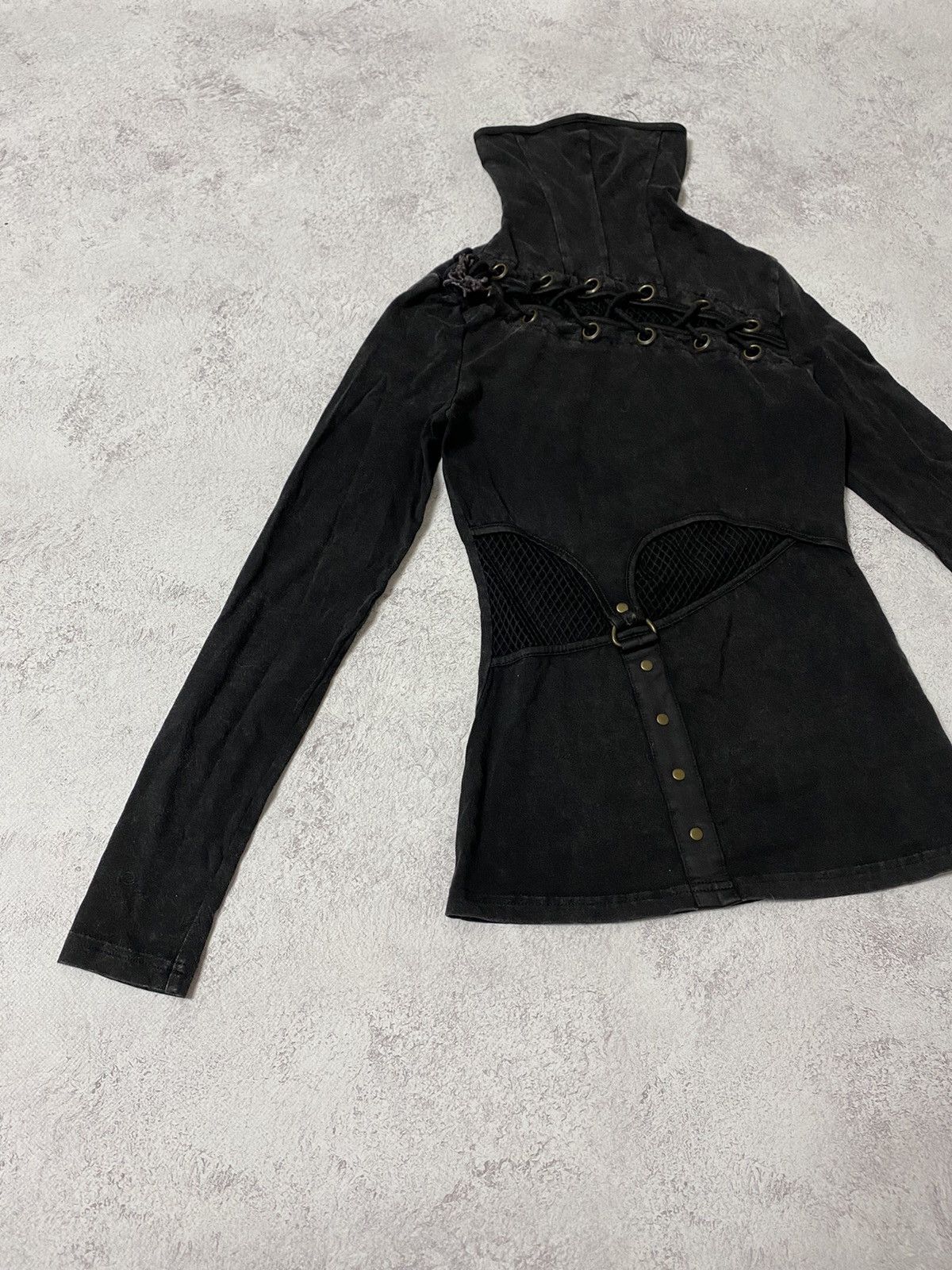 Japanese Brand Women’s Avant Garde Punk Rave Top Size XS-S Size XS / US 0-2 / IT 36-38 - 6 Thumbnail
