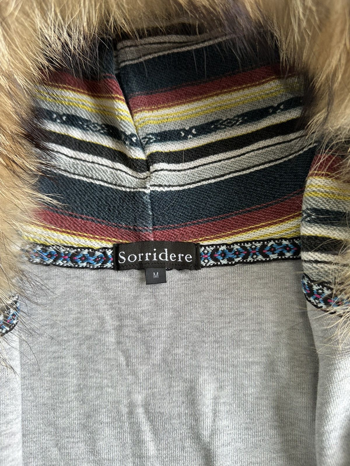Hysteric Glamour DISTRESSED SORRIDERE STRIPED COLOUR FUR ZIP HOODIE LGB STYLE Size US M / EU 48-50 / 2 - 7 Thumbnail