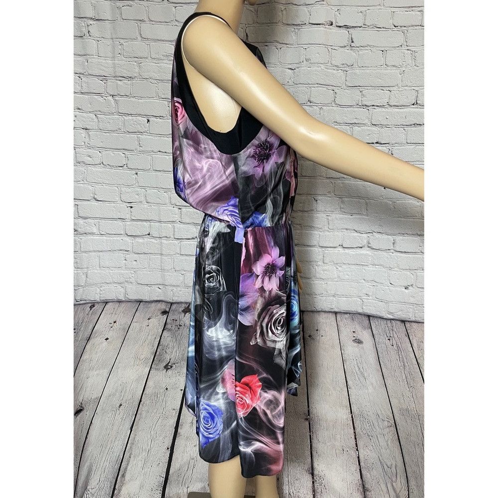 Amanda Uprichard New Amanda Uprichard Silk Floral Watercolor Sleeveless Dres Size L / US 10 / IT 46 - 4 Thumbnail