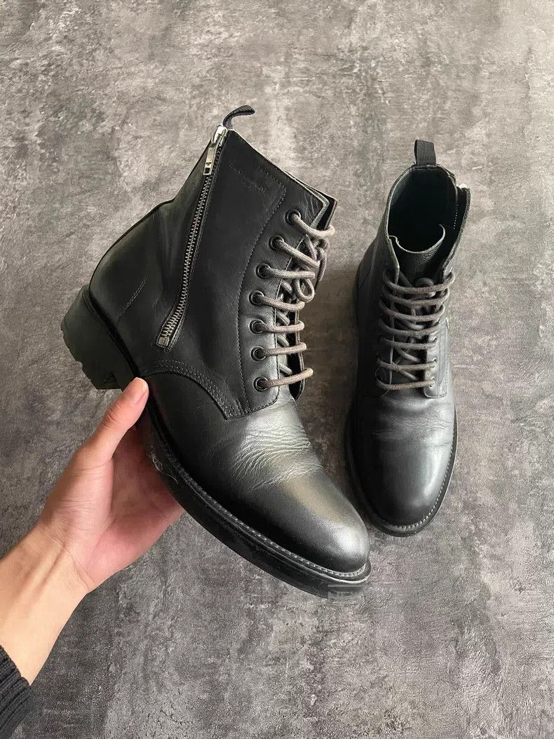 Saint Laurent Paris Side-Zip Military Boots