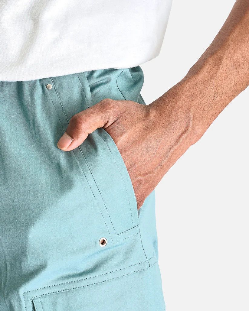 Rick Owens o1s1v1r1oon0825 Cargobelas Pants in Teal Blue Size US 32 / EU 48 - 6 Thumbnail