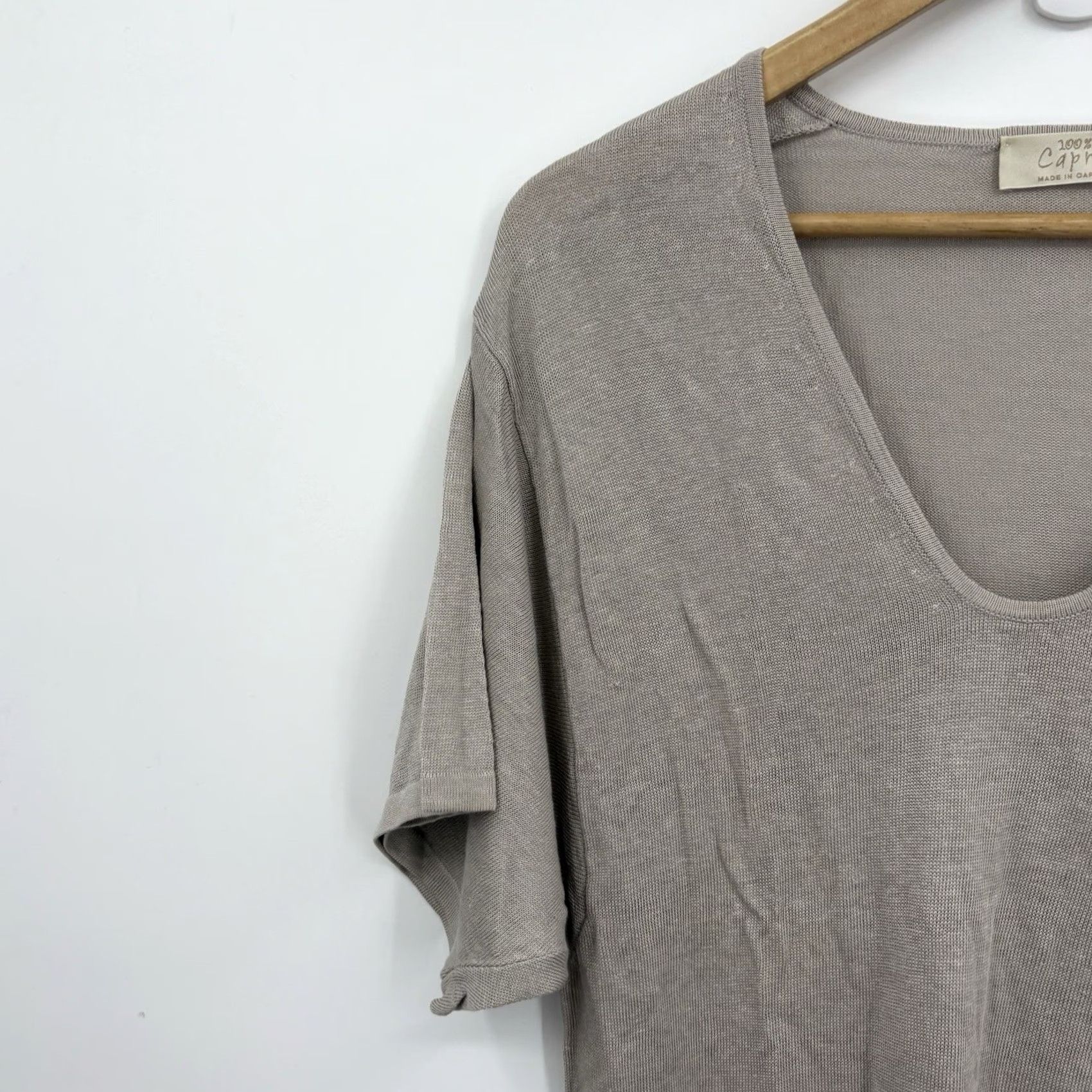 Vintage 100% Capri Linen Tunic Dress Women XS Italy Resort Coastal Beach Boho Shirt Dress Mini Lightweight Pockets Size XS / US 0-2 / IT 36-38 - 2 Thumbnail
