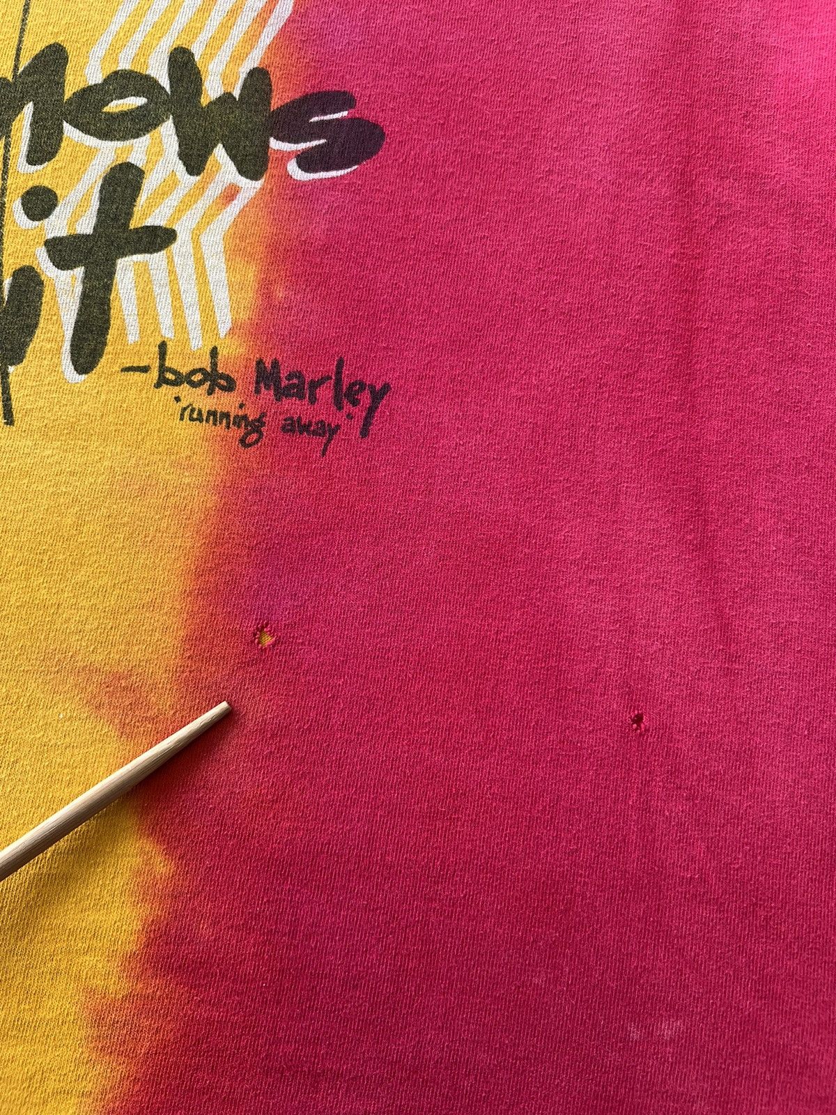 Band Tees Vintage 90s Bob Marley Who Feels It Jamaica Tie Dye T-shirt Size US XXL / EU 58 / 5 - 9 Thumbnail