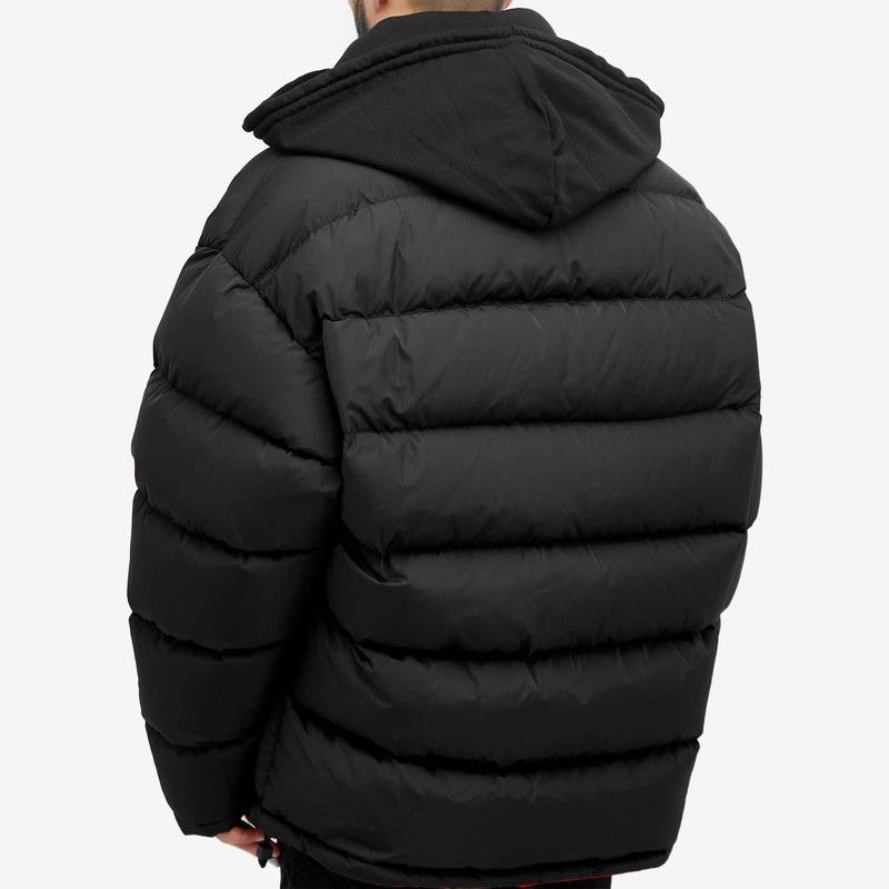Balenciaga o1tr1nto0326 Cocoon Kick Puffer Jacket in Black/Red Size US L / EU 52-54 / 3 - 3 Thumbnail