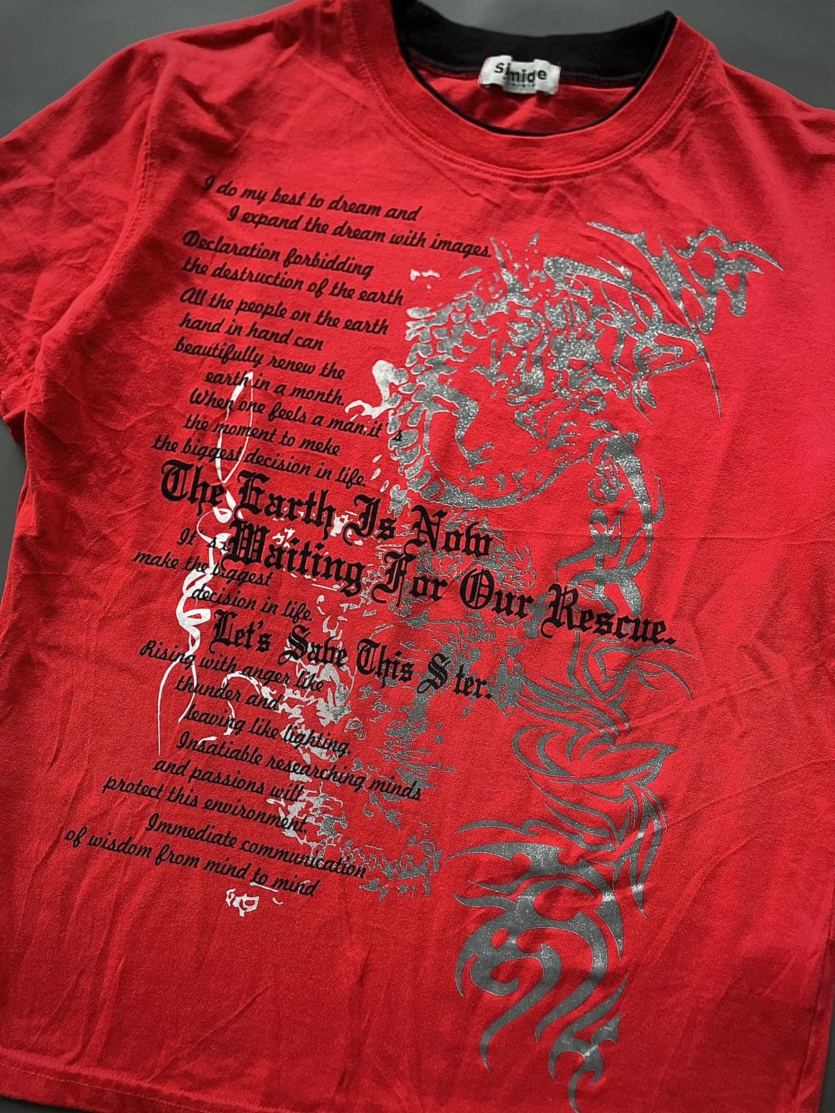 20471120 Japanese Poem Sirmione Grunge Goth Punk Lgb Ifsix Style Size US S / EU 44-46 / 1 - 4 Thumbnail