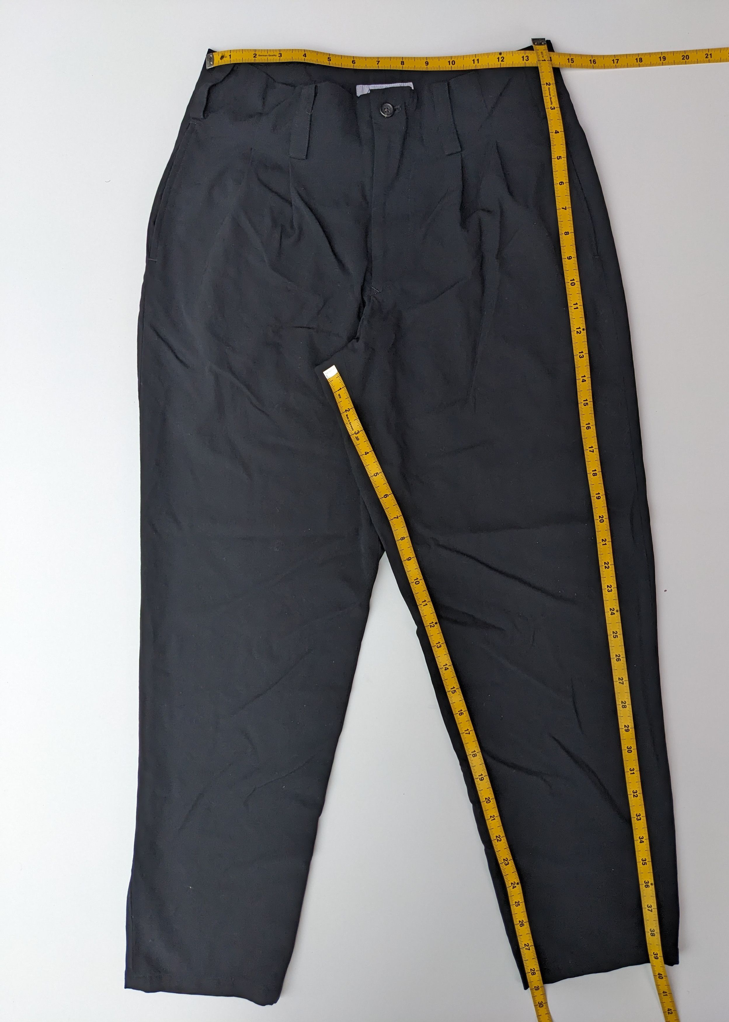 Vintage × Yohji Yamamoto Vintage Yohji Yamamoto office black pant Size US 29 - 8 Thumbnail