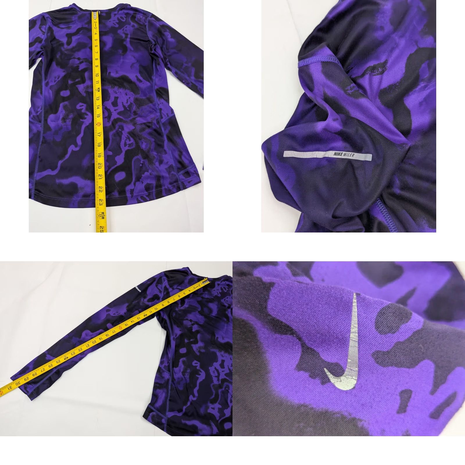 Nike Nike Miler Running Shirt Womens Small Purple Black Dri-Fit Size S / US 4 / IT 40 - 9 Thumbnail