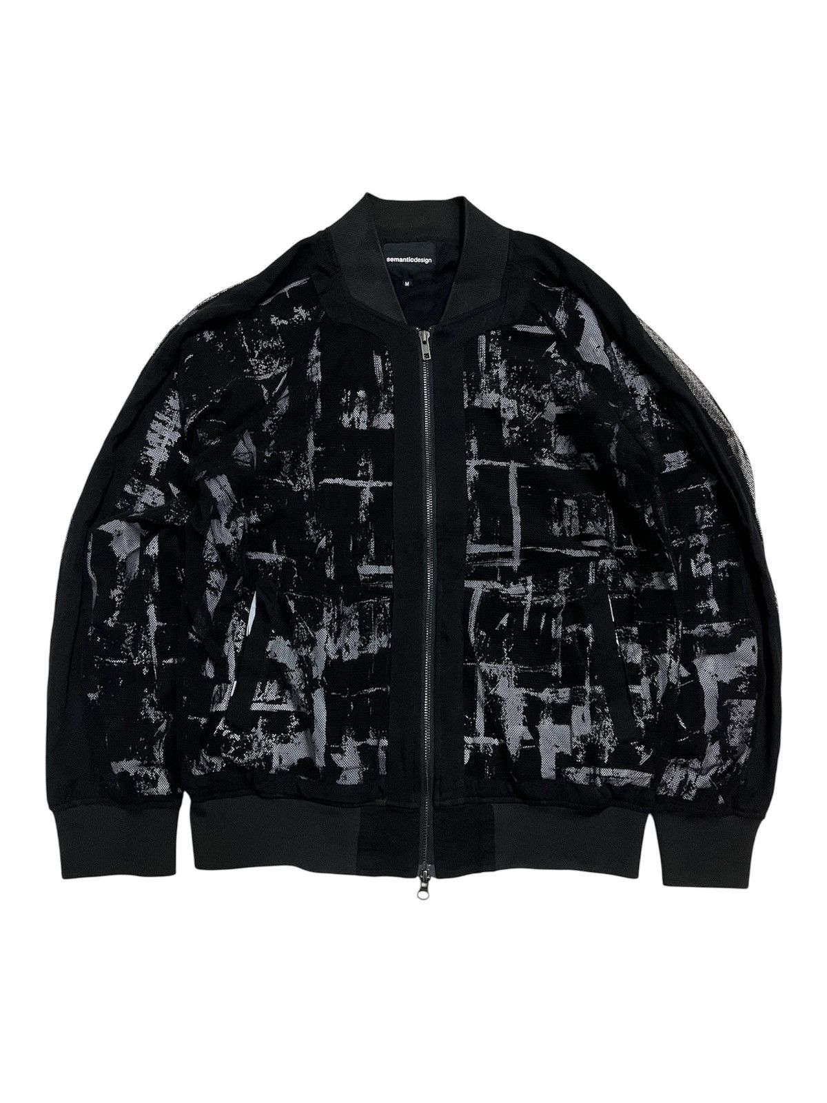 Hysteric Glamour Japanese Semanticdesign Two Layer Bomber Jacket Black Punk Size US M / EU 48-50 / 2 - 1 Thumbnail