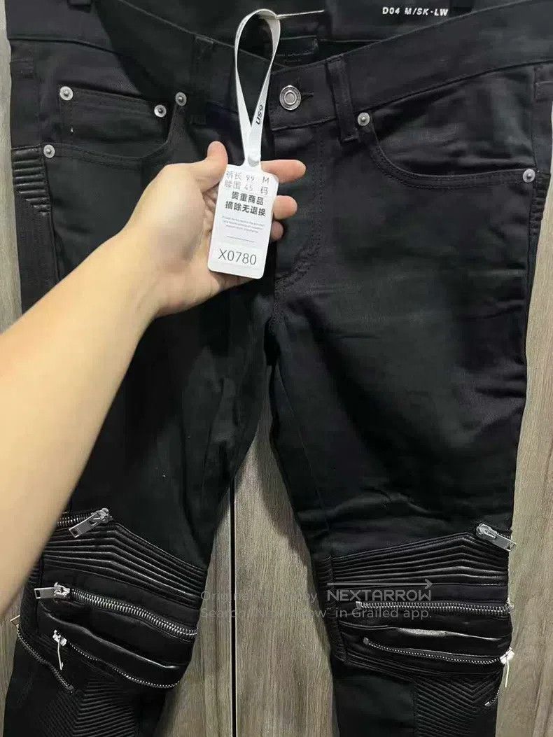 Saint Laurent Paris Saint Laurent Paris size M Zipper Biker Leather Pants Size US 32 / EU 48 - 9 Thumbnail