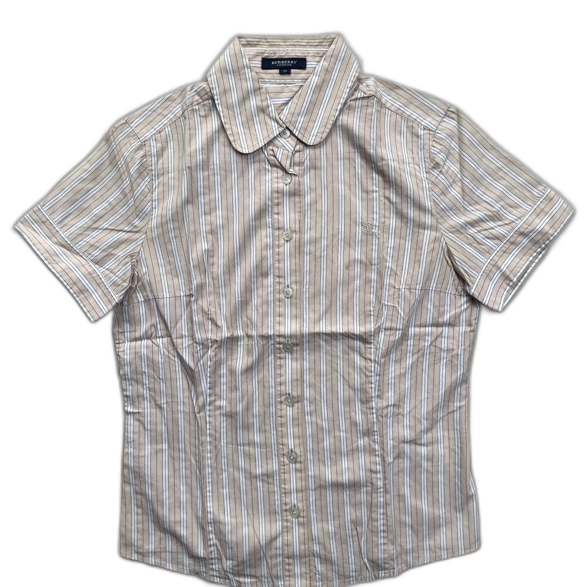 Burberry Burberry london stripes nova check round collar shirt Size S / US 4 / IT 40 - 1 Thumbnail