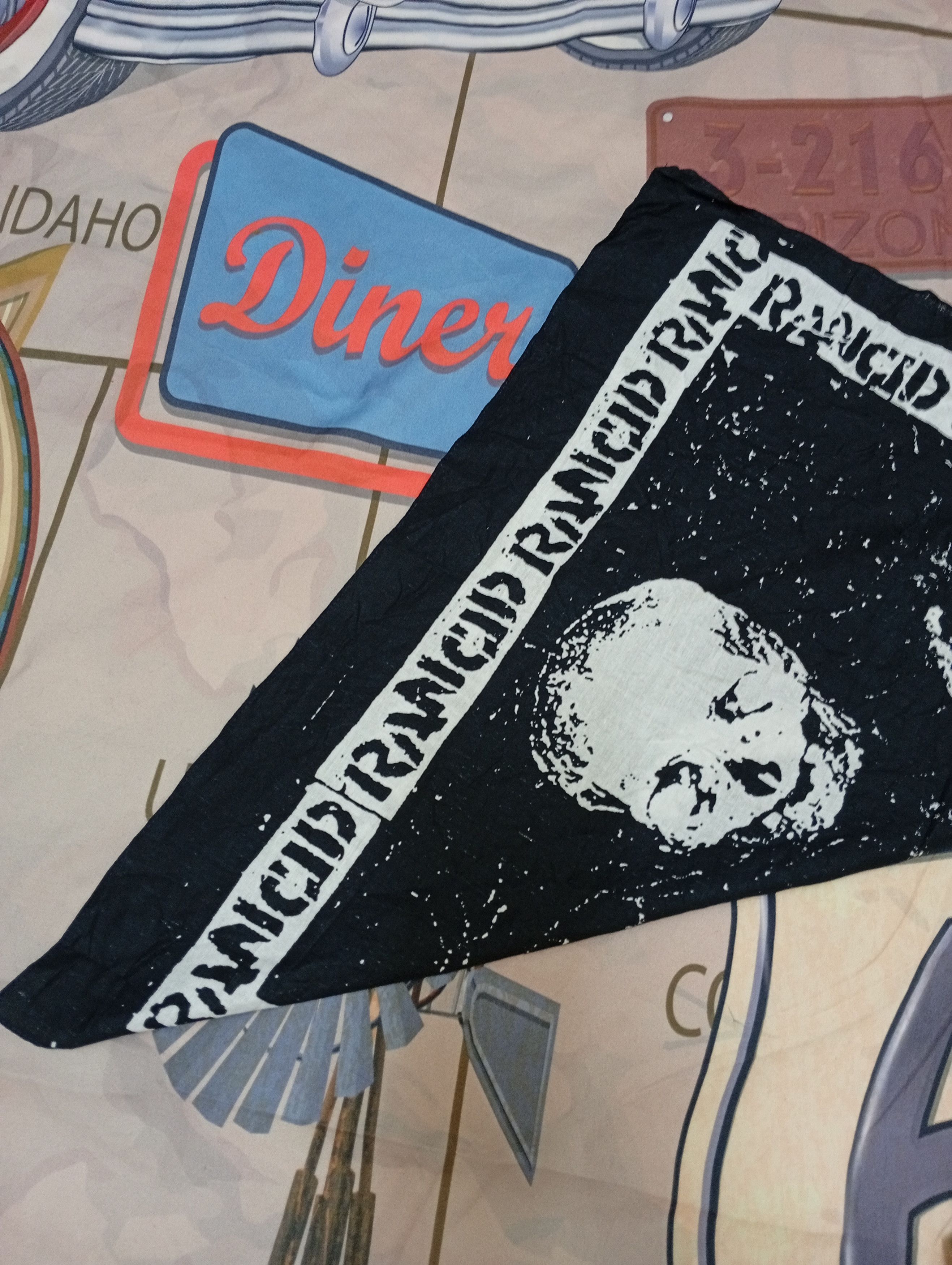 Punk and Yo Handkerchief X bandana X rancid band Size ONE SIZE - 6 Thumbnail