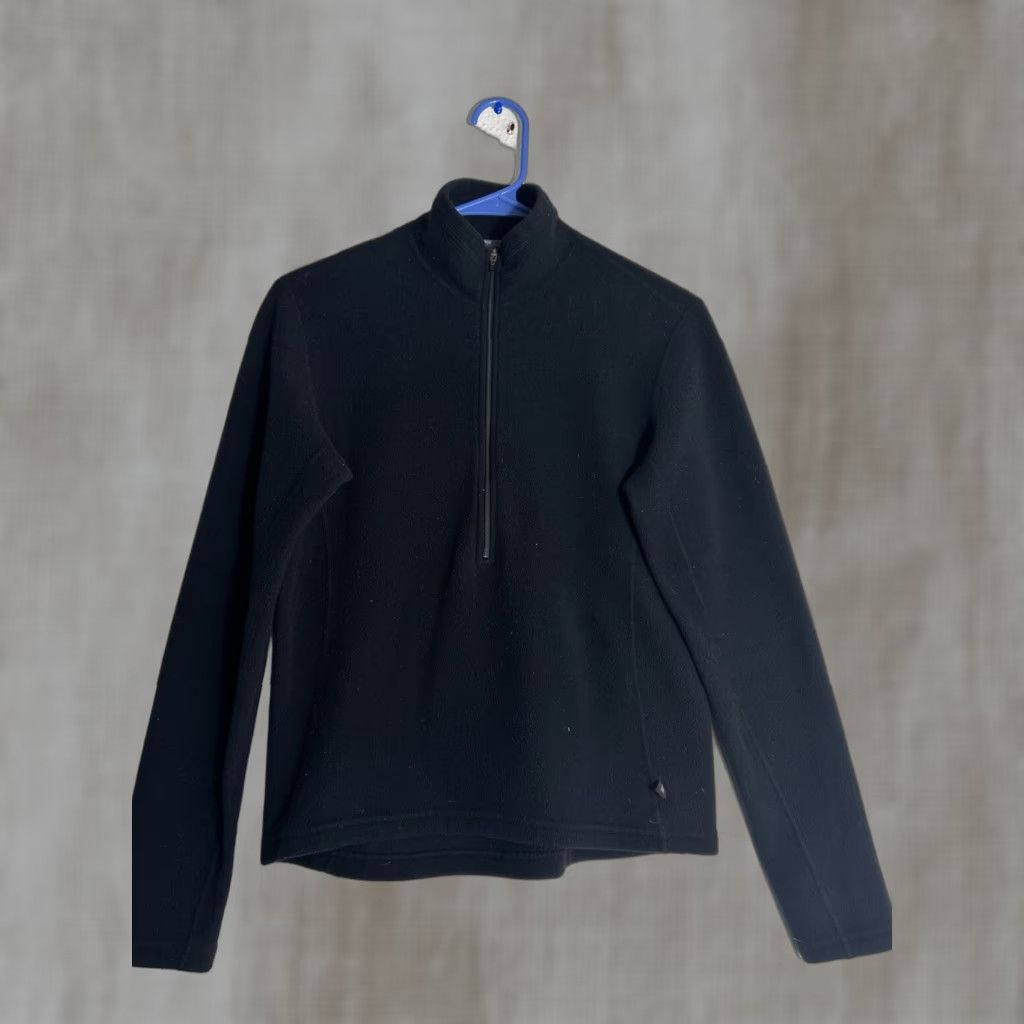 Vintage REI Womens Small 1/4 Zip Black Fleece Windbreaker Jacket Windstopper 19” Chest 24” Length (Adult Womens) Size S / US 4 / IT 40 - 1 Thumbnail