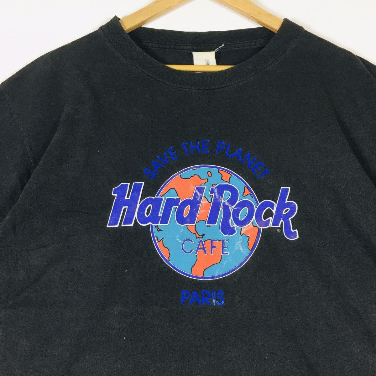 Hard Rock Cafe × Vintage Vintage Single Stitch Hard Rock Cafe Paris Size US L / EU 52-54 / 3 - 6 Thumbnail