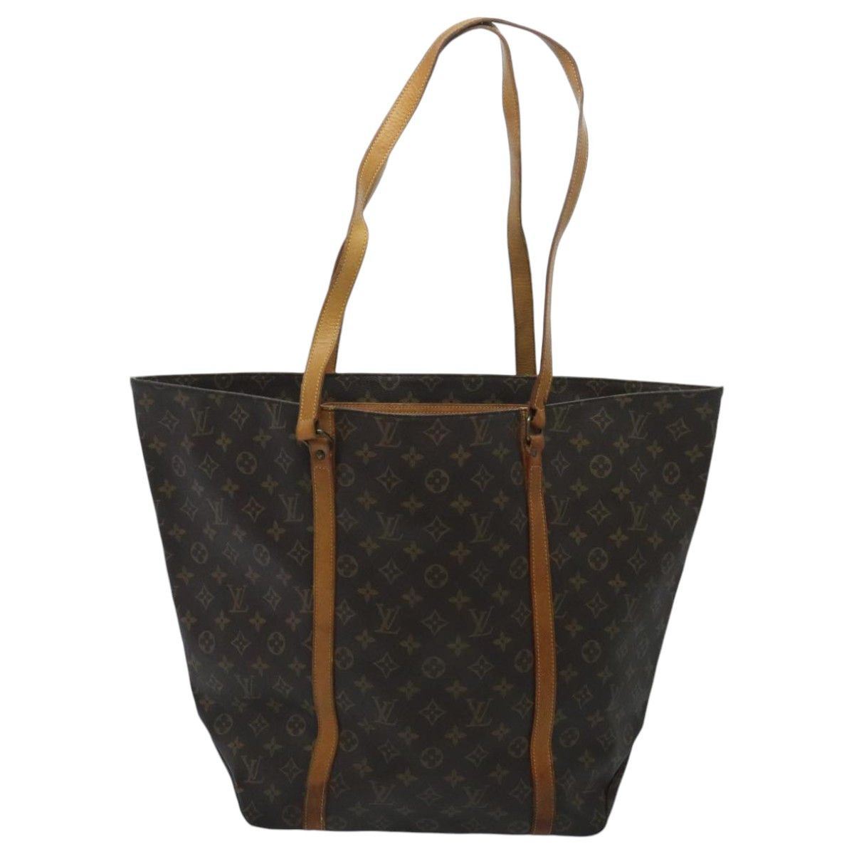 Louis Vuitton Sac Shopping Brown Canvas Tote Bag (Pre-Owned) Size ONE SIZE - 1 Thumbnail