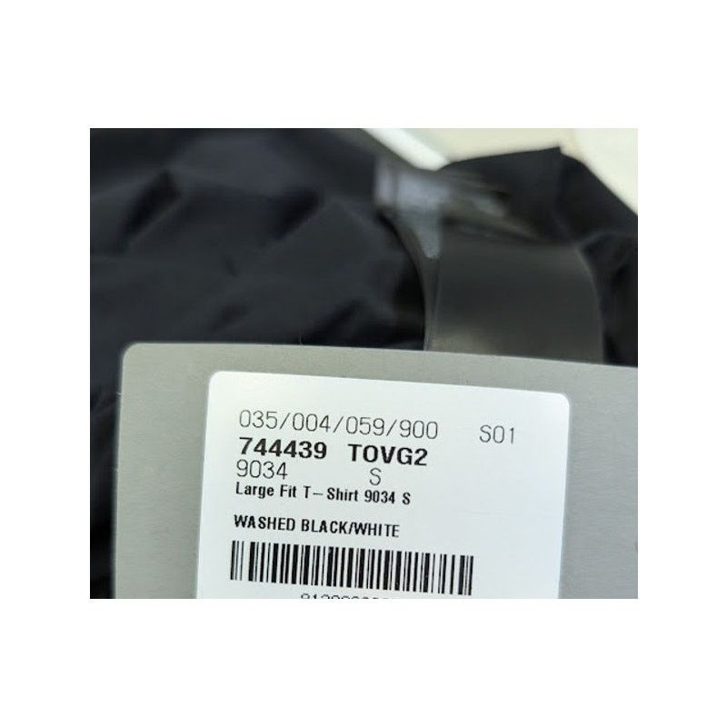 Balenciaga o1rshd1 Large Fit T-Shirt in Washed Black/White Size US S / EU 44-46 / 1 - 22 Thumbnail
