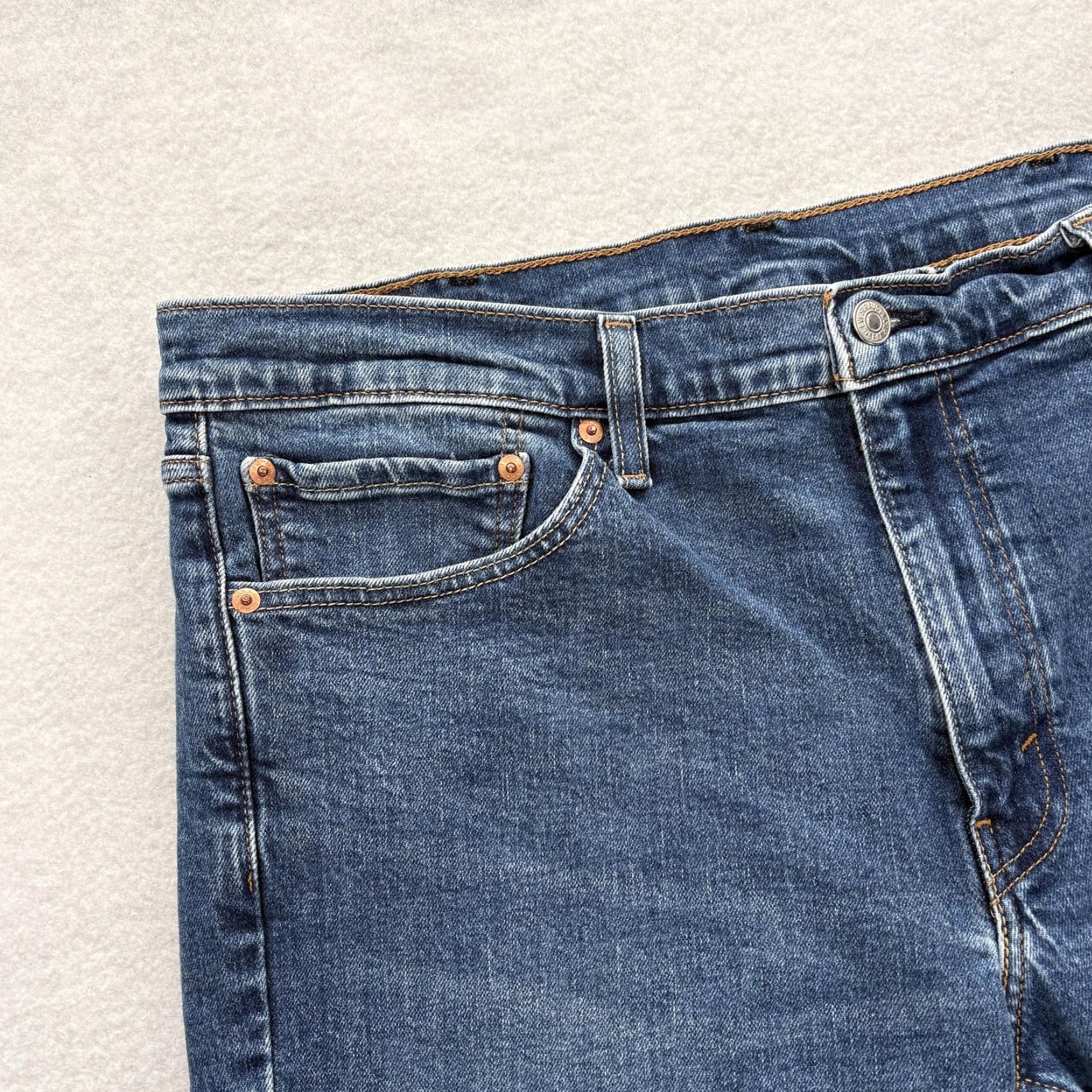 Levi's Levi's 511 Jeans Mens 38x30 Blue Medium Wash Slim Straight Denim Stretch Casual Size US 38 / EU 54 - 3 Thumbnail