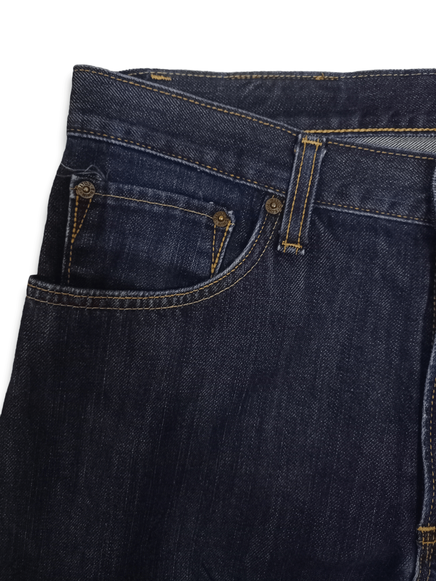 Edwin Vintage Japanese EDWIN 404 Raw Denim Loose Jeans Size US 33 - 4 Thumbnail