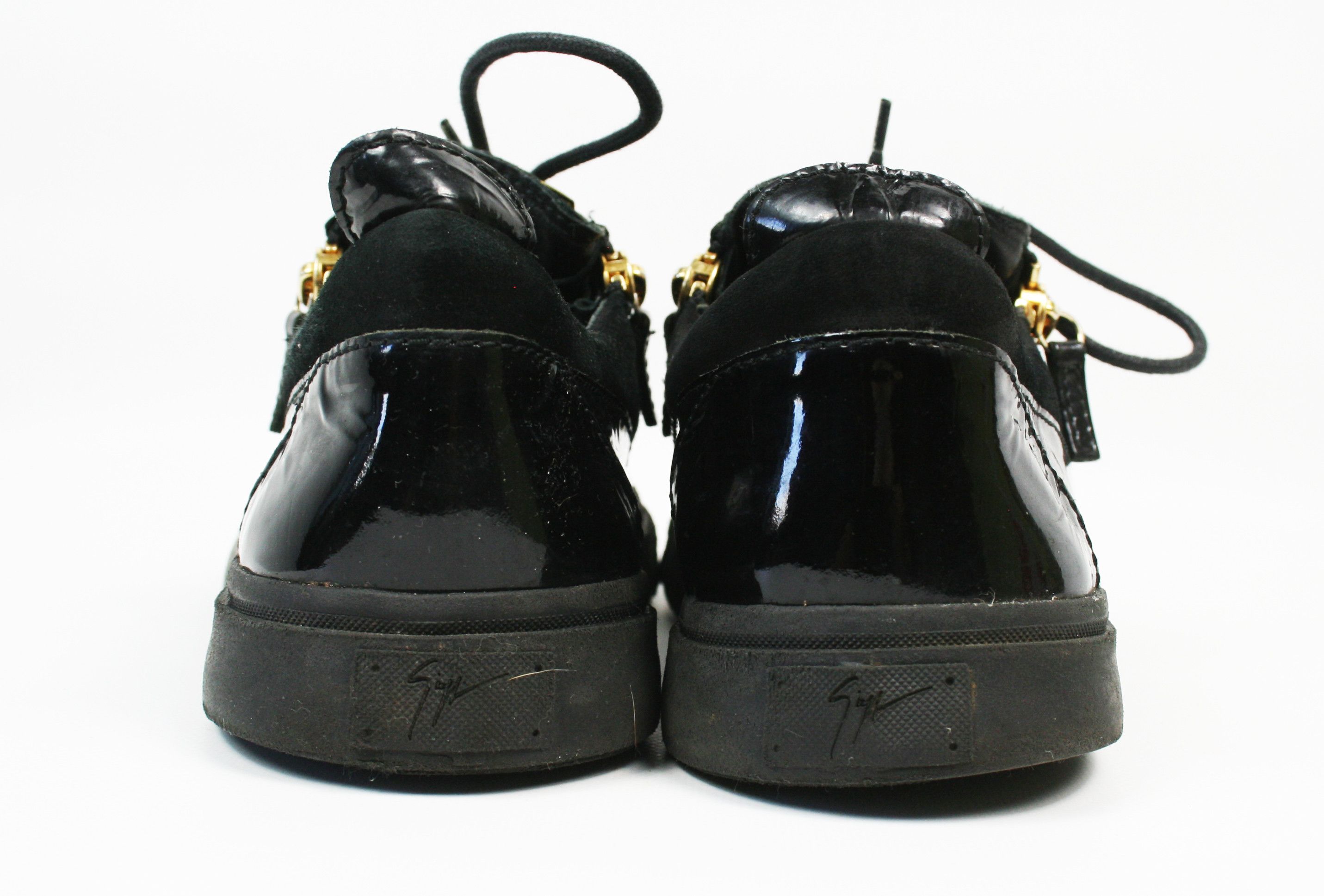 Giuseppe Zanotti May London Zippers Suede Leather Low Sneakers Size US 11 / EU 44 - 7 Thumbnail
