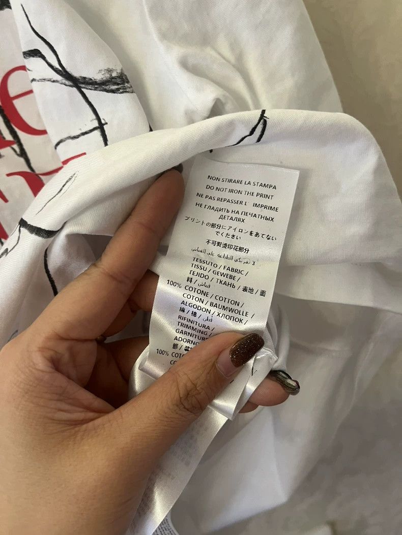 Alexander McQueen Alexander McQUEEN size 40 White printed T-shirt 2505-Nexta Size M / US 6-8 / IT 42-44 - 6 Thumbnail