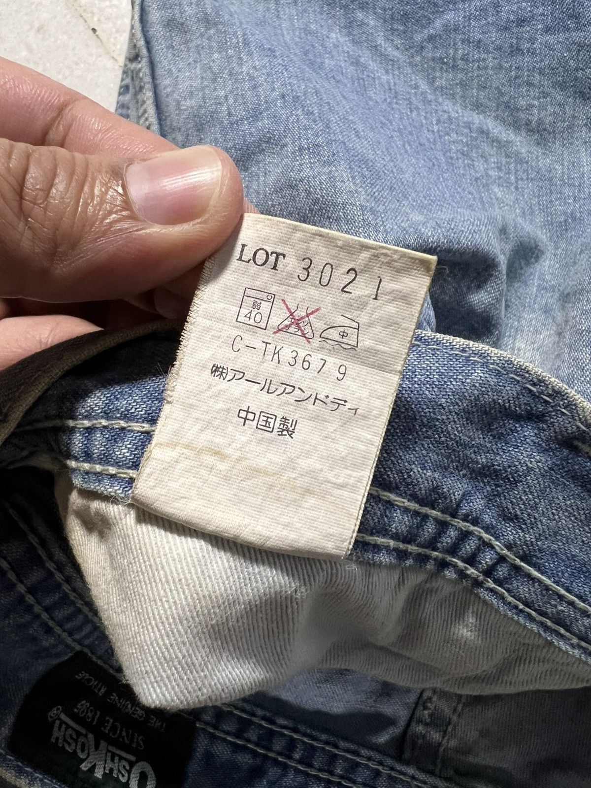 If Six Was Nine × Oshkosh 💥Baggy💥Vintage 90’s Oshkosh Mud Wash Backle Back Jeans Size US 28 / EU 44 - 18 Thumbnail
