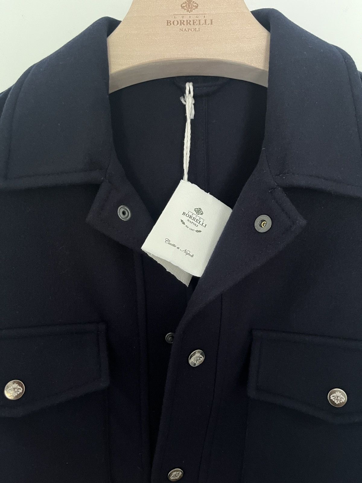 Luigi Borrelli Wool Shirt Jacket - Giacca Camicia Size US M / EU 48-50 / 2 - 2 Thumbnail