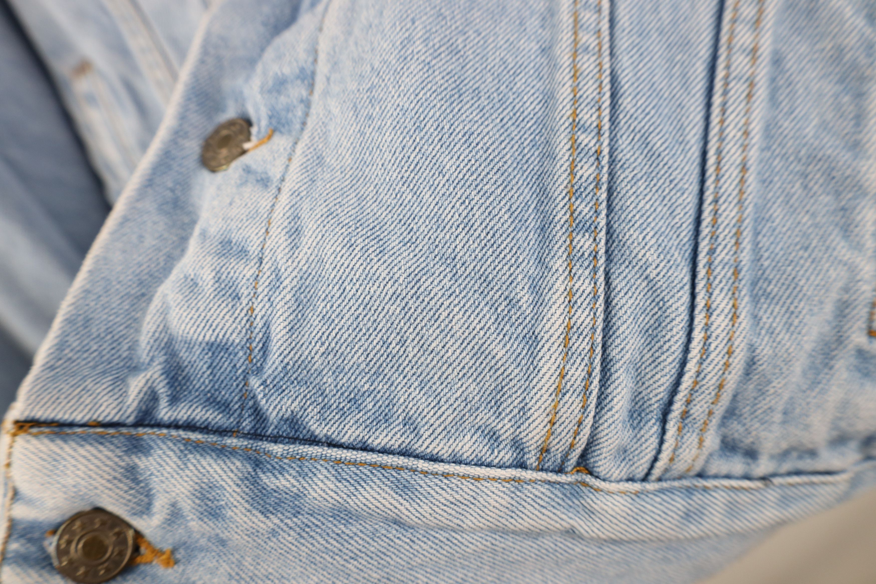 Vintage Vintage 90s Streetwear Denim Jean Trucker Jacket Blue Cotton Size US L / EU 52-54 / 3 - 4 Thumbnail