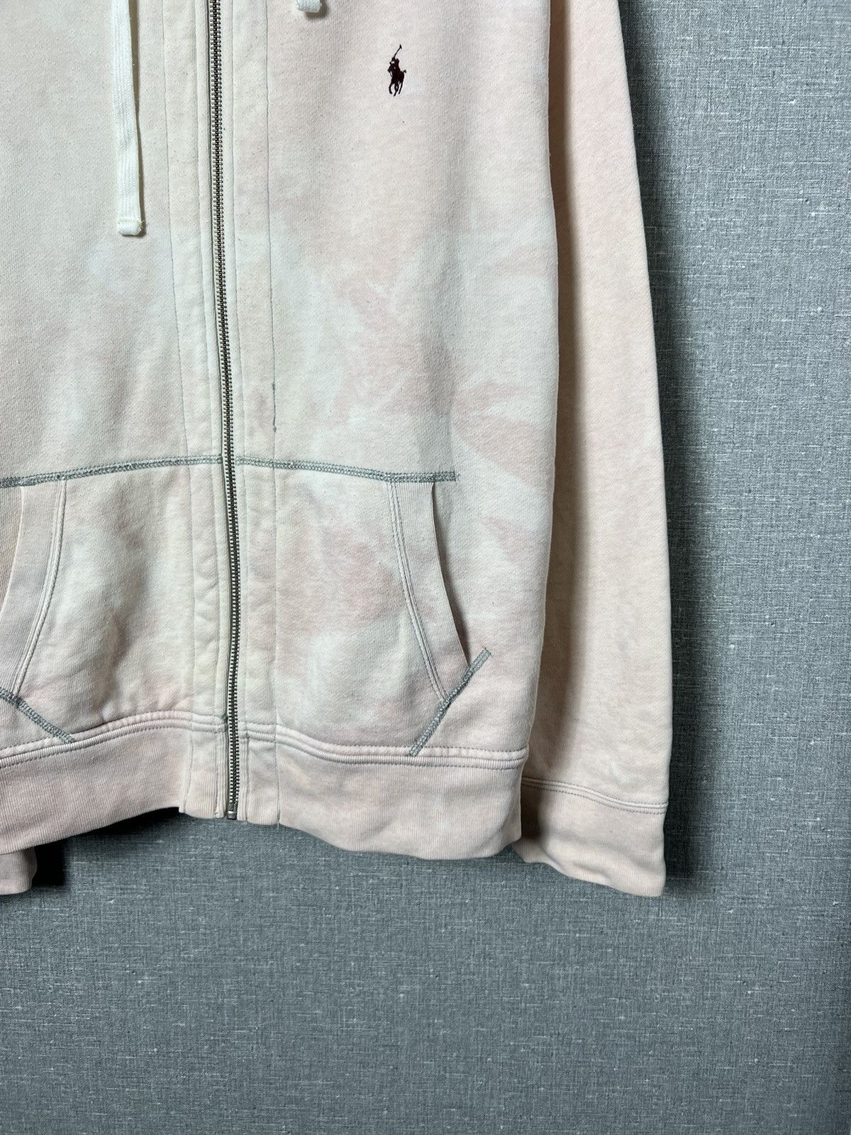 Handmade × Polo Ralph Lauren × Vintage Vintage Polo Ralph Lauren Custom Zip Up Hoodie Pony Logo Size US XXL / EU 58 / 5 - 8 Thumbnail