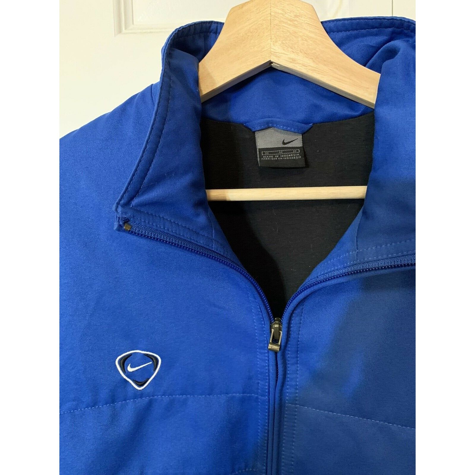 Nike Vintage Men’s Nike Jacket Sz Medium Full Zip Blue Polyester Size US M / EU 48-50 / 2 - 1 Thumbnail