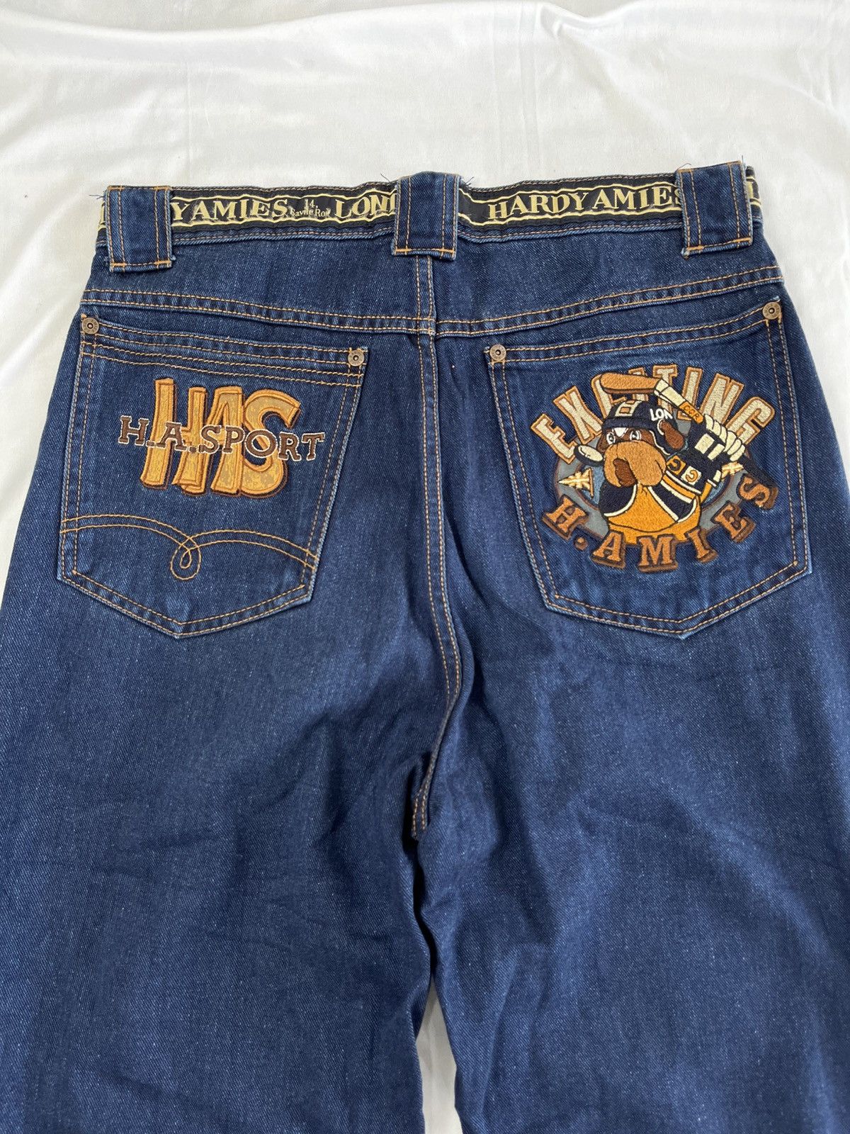 Hardy Amies HARDY AMIES JEANS PANT EMBROIDERY POCKET Size US 30 / EU 46 - 8 Thumbnail