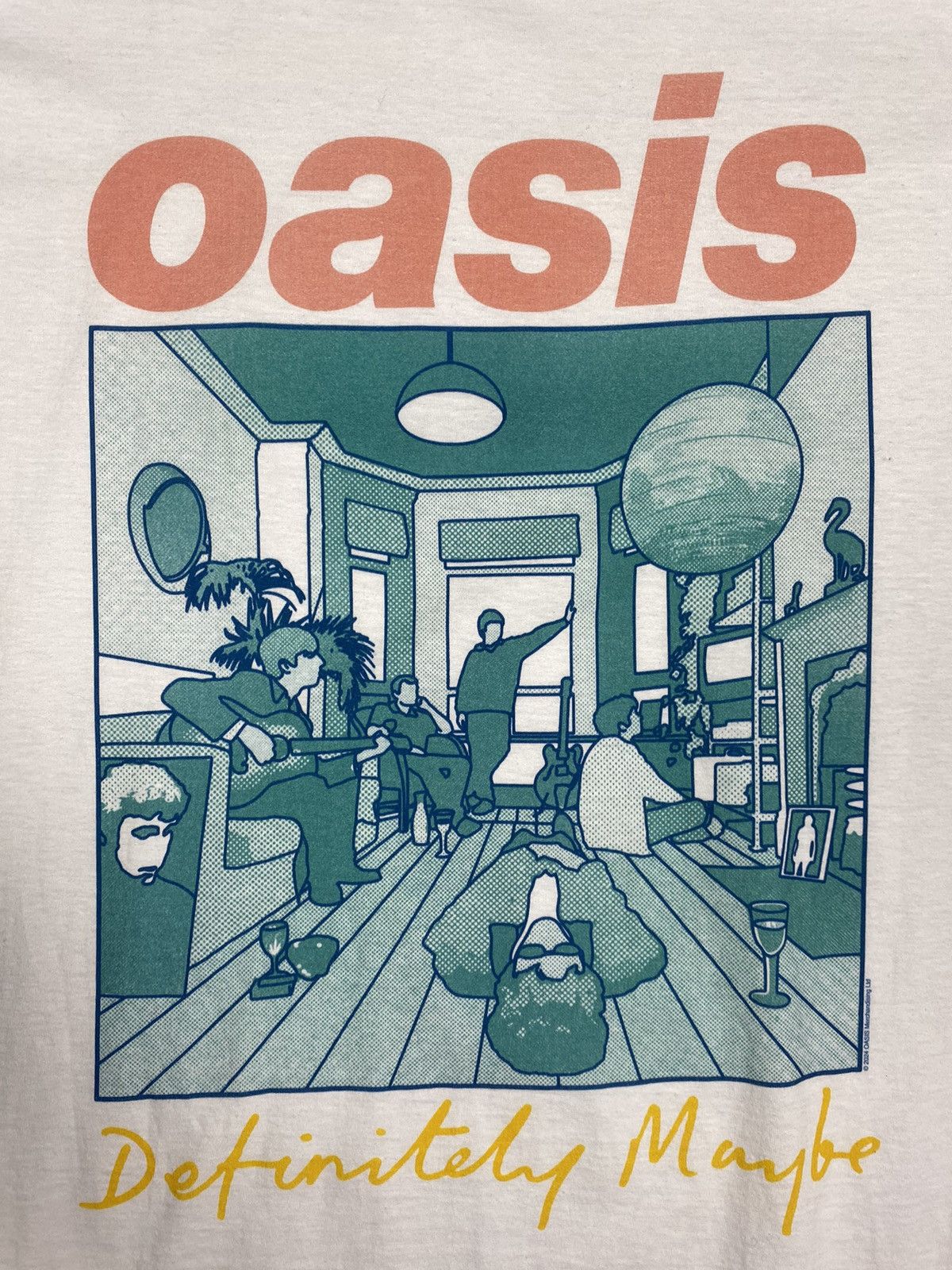 Band Tees Oasis - Definitely Maybe Album Multicolored Band Tee Size US L / EU 52-54 / 3 - 6 Thumbnail