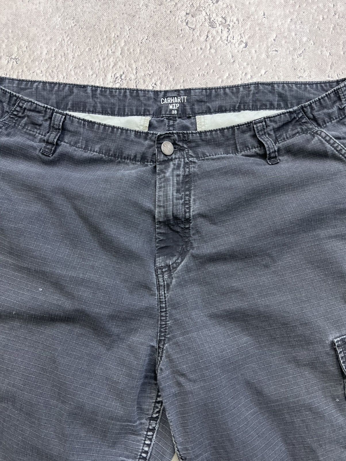 Carhartt × Vintage VINTAGE WASHED CARHARTT DOUBLE KNEE CARGO SHORTS Y2K Size US 38 / EU 54 - 3 Thumbnail