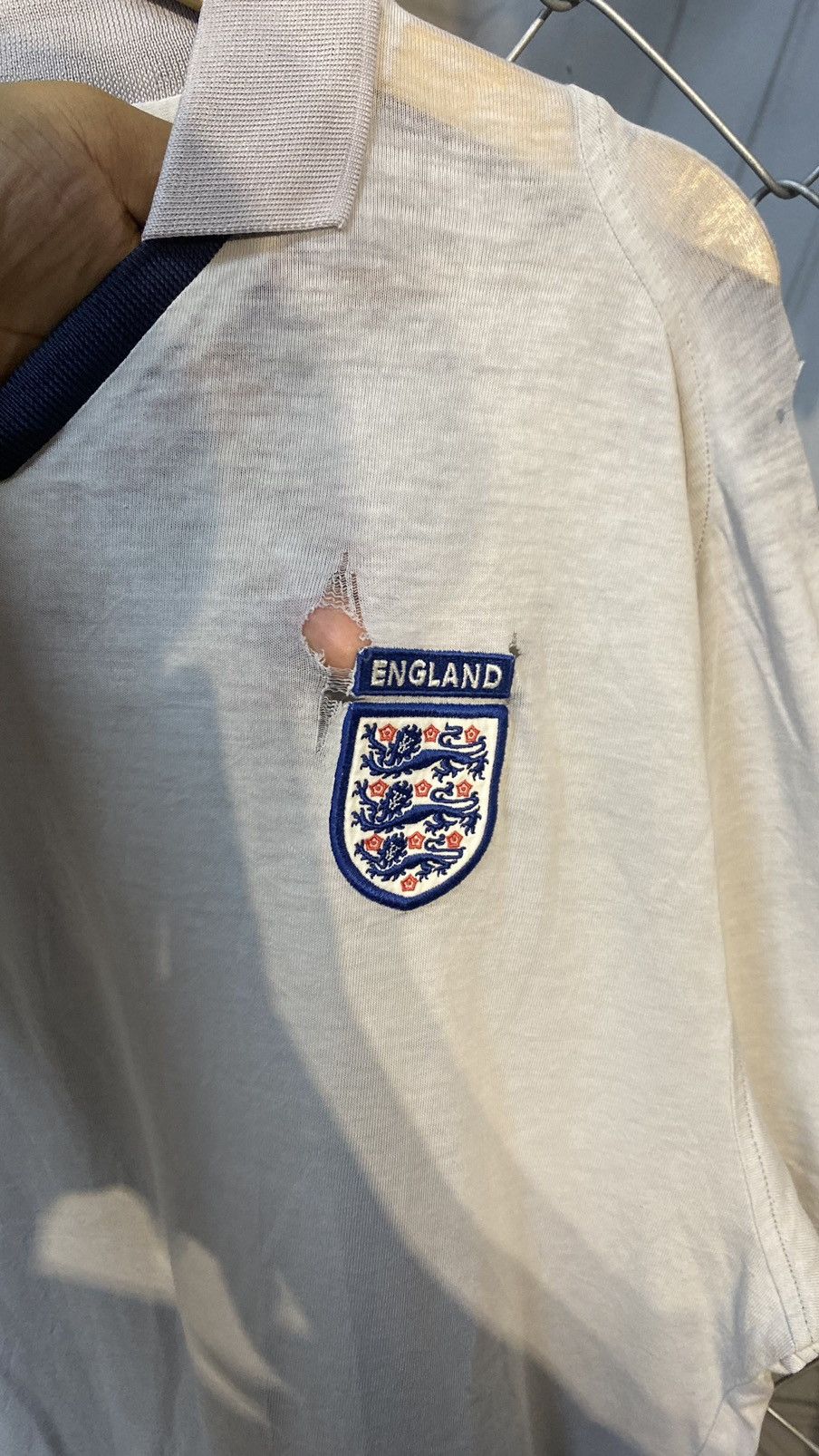 Umbro × Vintage DISTRESS VINTAGE UMBRO ENGLAND MICHAEL OWEN POLO Size US L / EU 52-54 / 3 - 8 Thumbnail