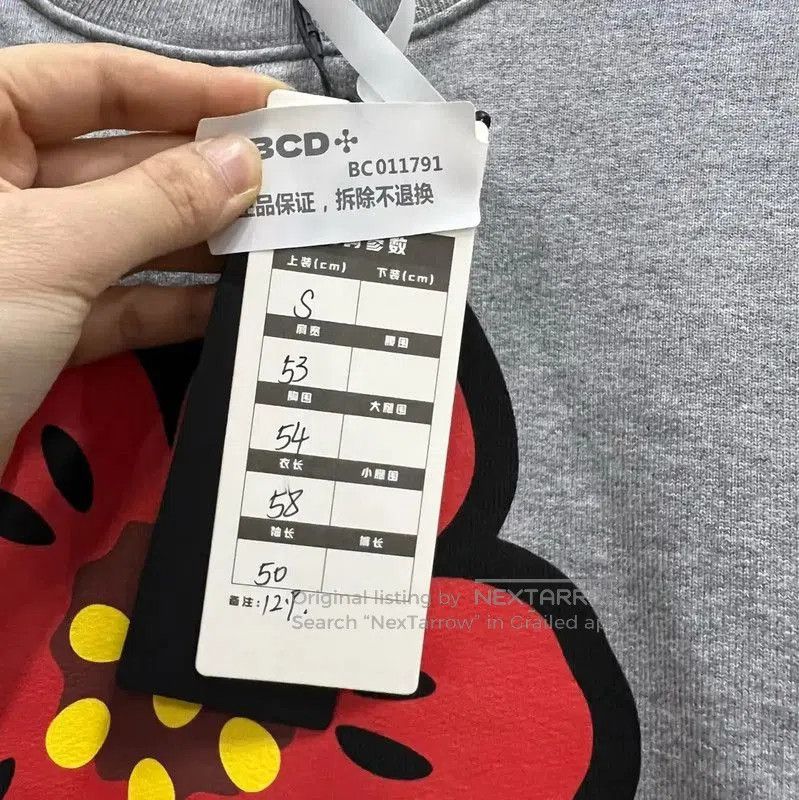 Kenzo KENZO Gray Cotton Logo Long Sleeve Sweatshirt . Size S / US 4 / IT 40 - 5 Thumbnail