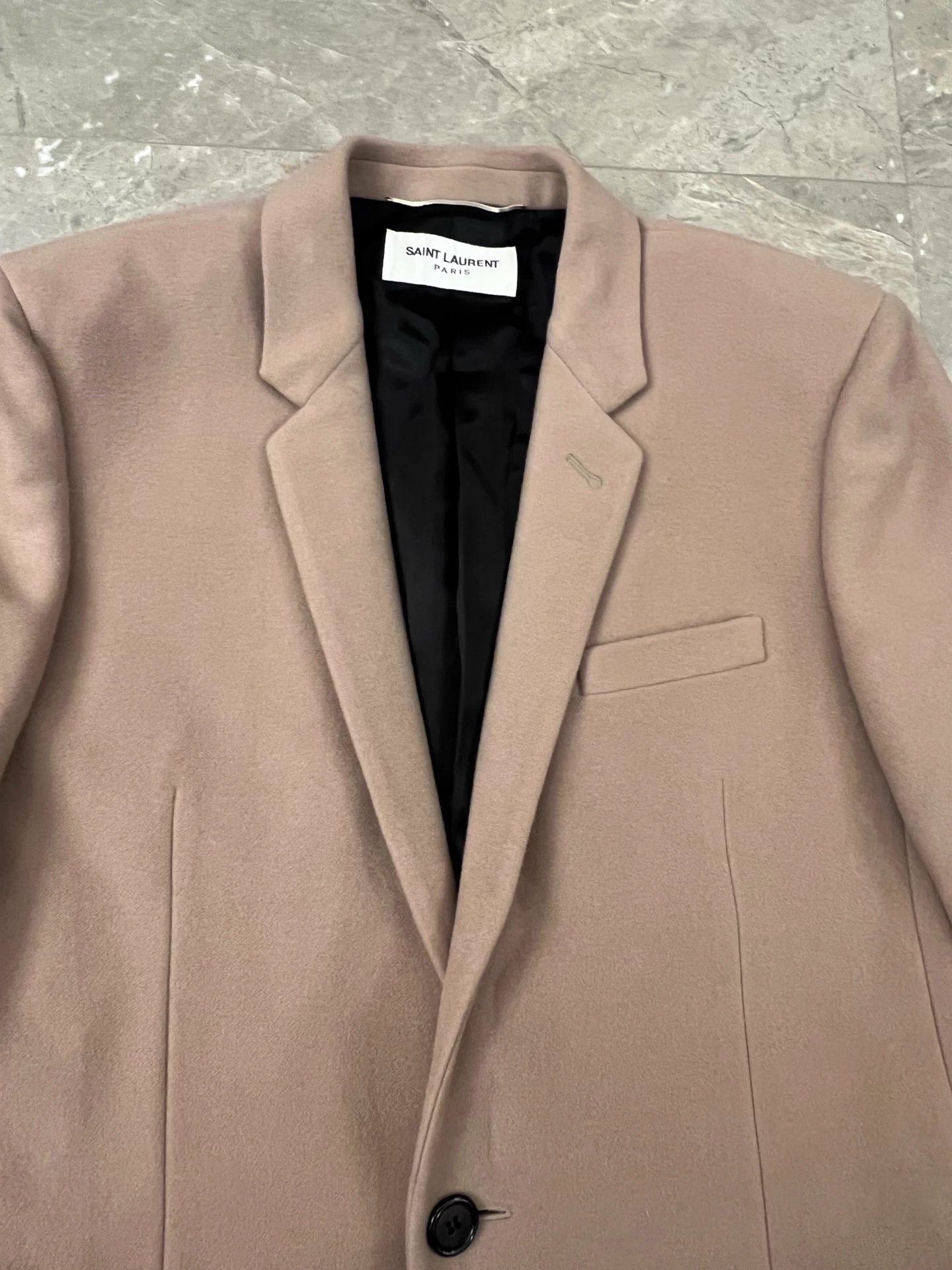 Saint Laurent Paris SLP camel wool-cashmere overcoat size 52 new with tags Size US L / EU 52-54 / 3 - 8 Thumbnail