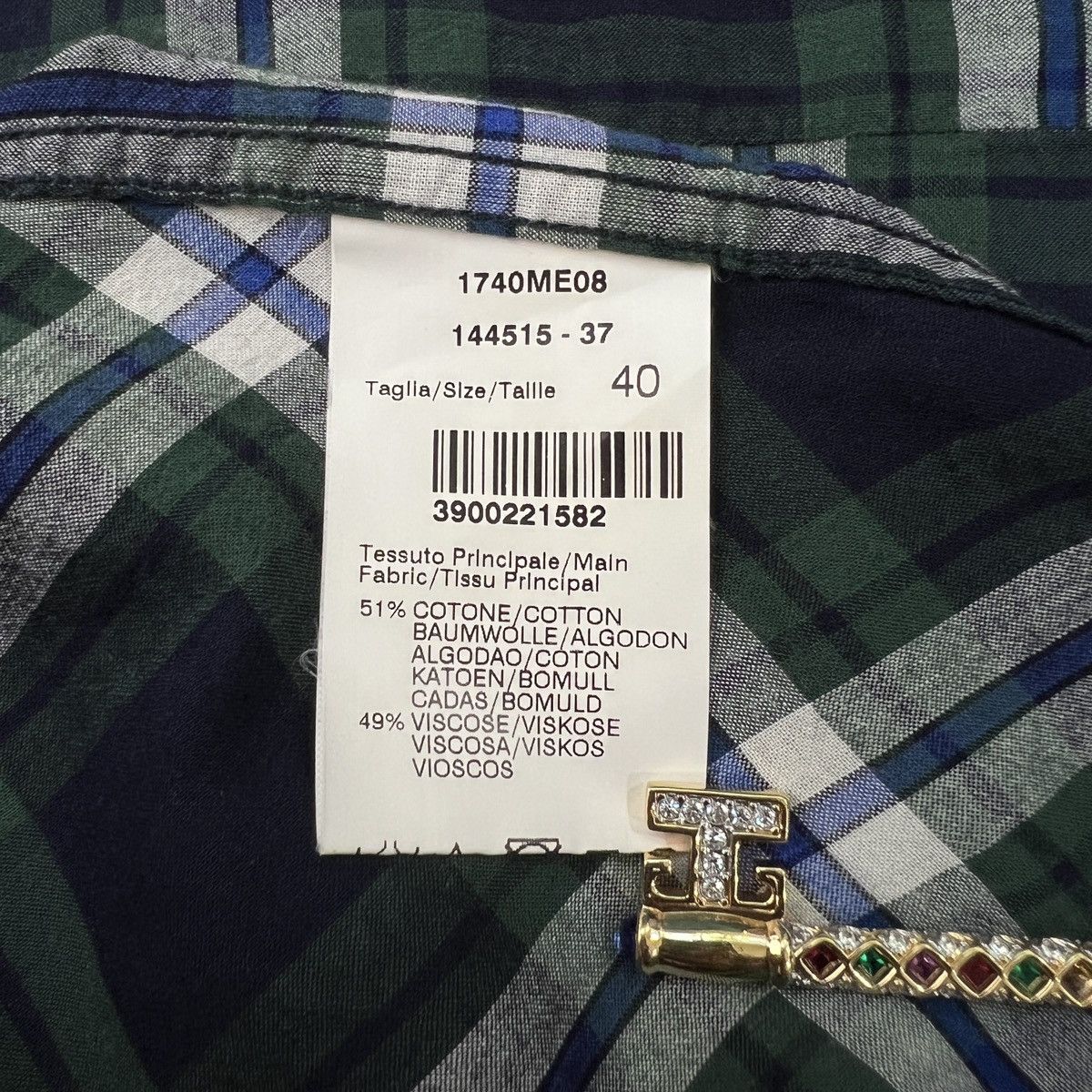 MSGM MSGM Viscose Tartan Shirt Made in Italy Size US M / EU 48-50 / 2 - 10 Thumbnail