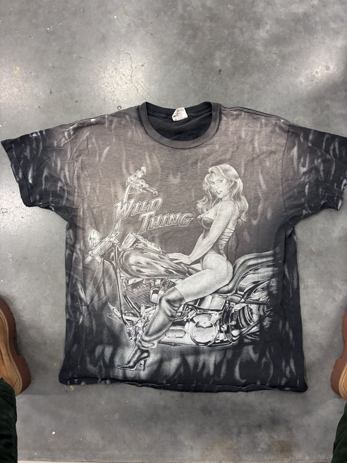 Other Vintage biker girl shirt 90s Size US XL / EU 56 / 4 - 1 Thumbnail