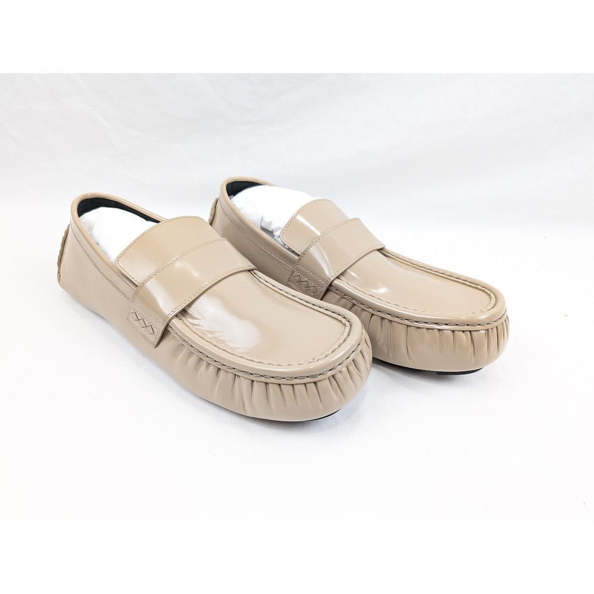 Bottega Veneta o1rshd1 Latex Lux Ride Loafers in Semsame Light Size US 12 / EU 45 - 14 Thumbnail