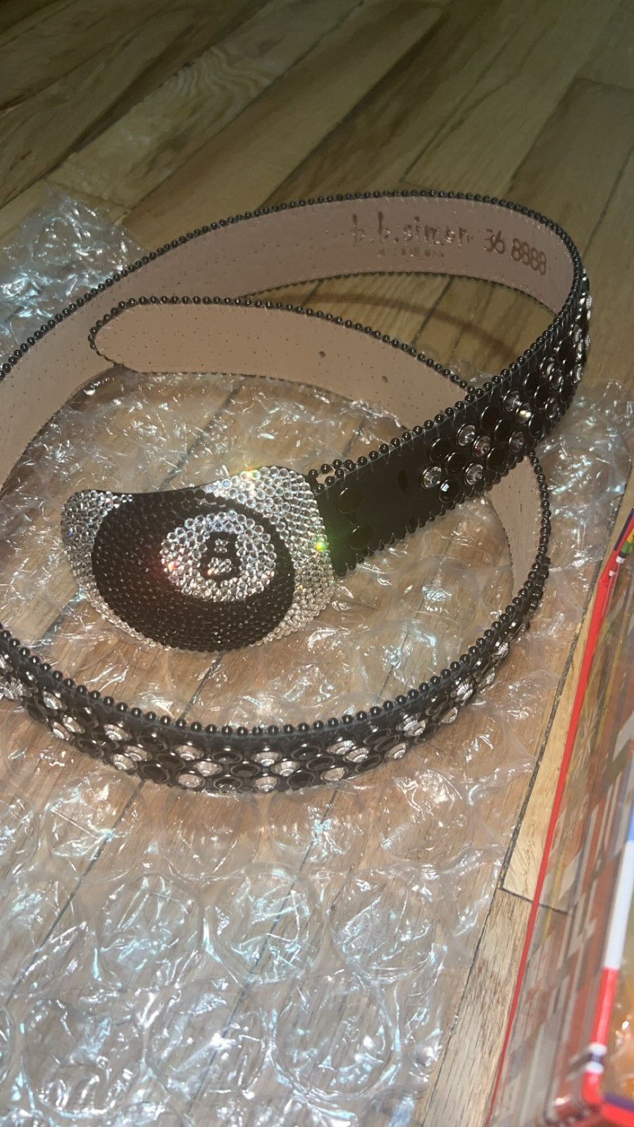 B.B. Simon B.B Simon 8 Ball Belt Size 36 - 6 Thumbnail