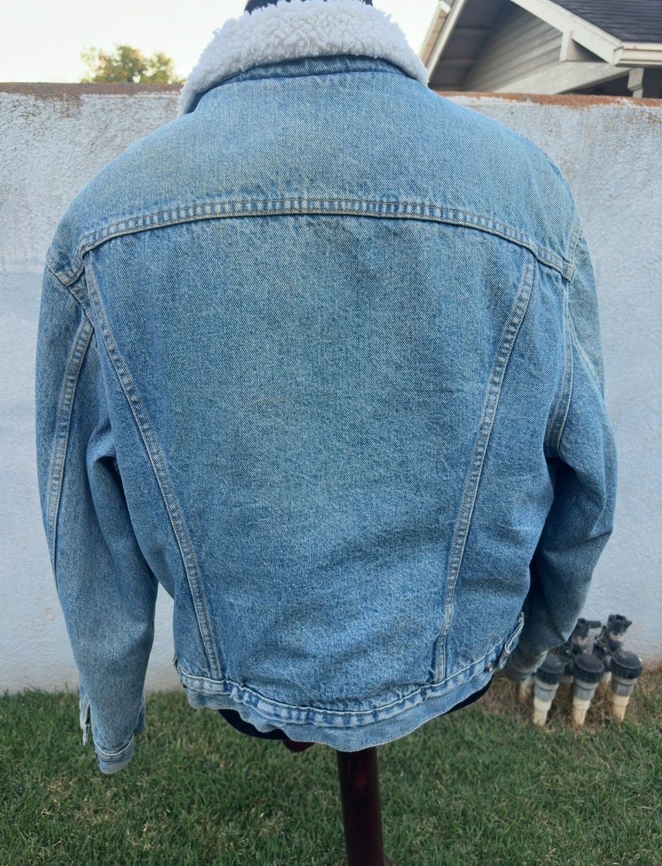 Levi's Levi's Men's XL Vintage Sherpa Lined Blue Jean Denim Jacket Size US XL / EU 56 / 4 - 2 Thumbnail