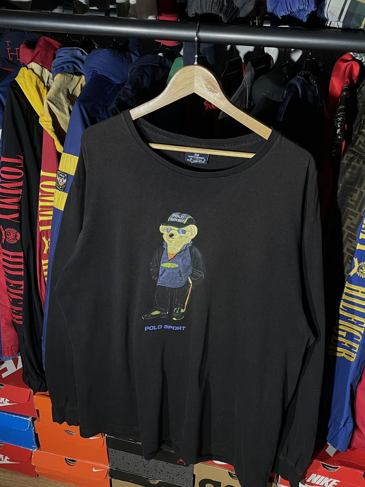 Polo Ralph Lauren × RRL Ralph Lauren × Vintage T-Shirt Polo Sport Bear OG Vintage Size US XL / EU 56 / 4 - 3 Thumbnail