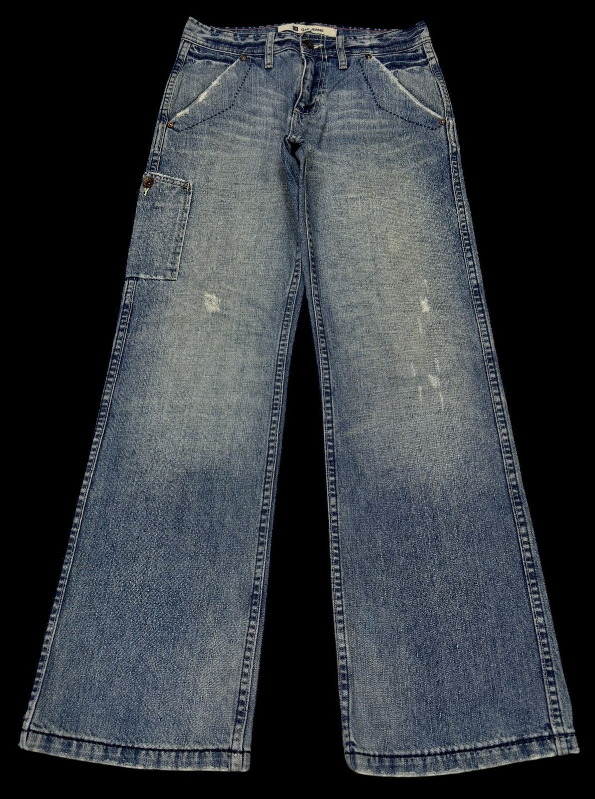Gap ACNE STUDIOS Inspire Gap Jeans Baggy Flare Distressed Denim Size US 30 / EU 46 - 1 Thumbnail