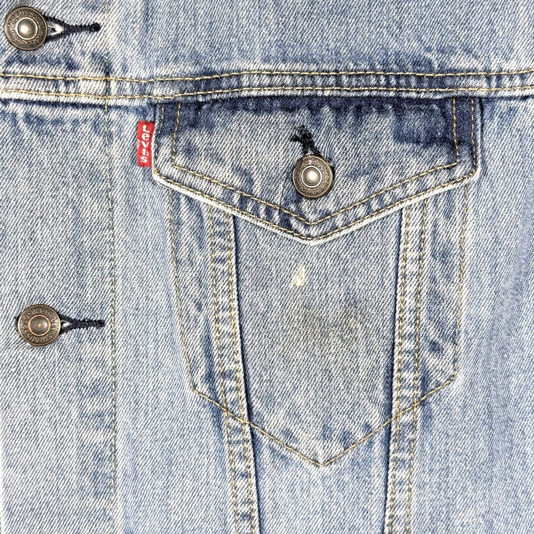 Levi's Levi's Trucker Jacket Mens Large Blue Denim Retro Classic Casual Workwear jacket Size US L / EU 52-54 / 3 - 3 Thumbnail