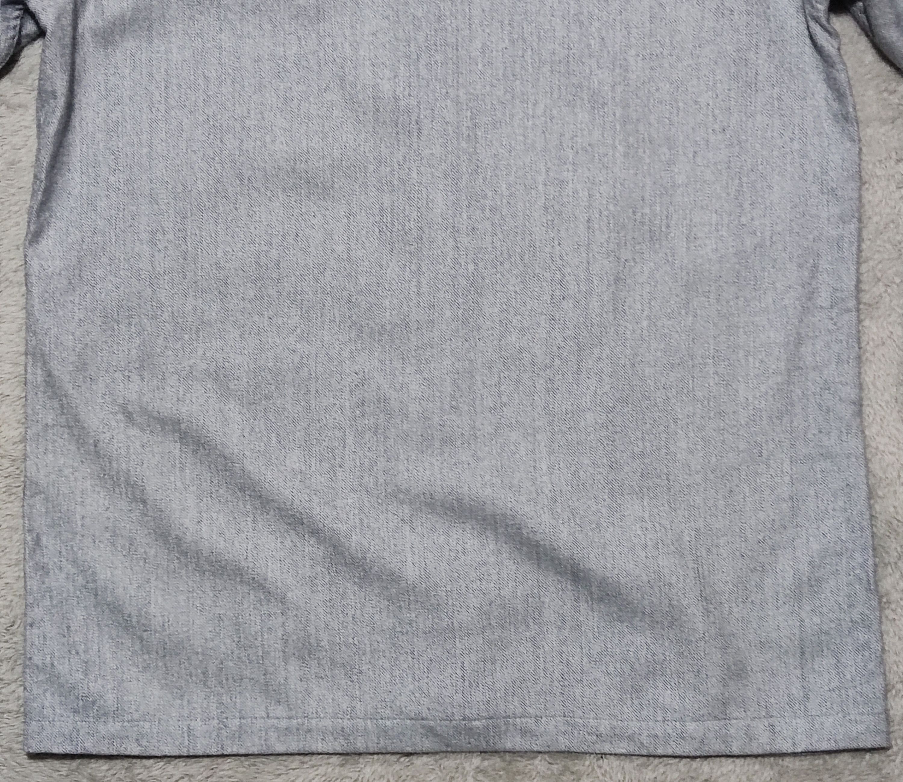 Pierre Balmain Pierre Balmain Leather Belt- Wool/Slik Button Up Gray Shirt Size 46 - 11 Thumbnail