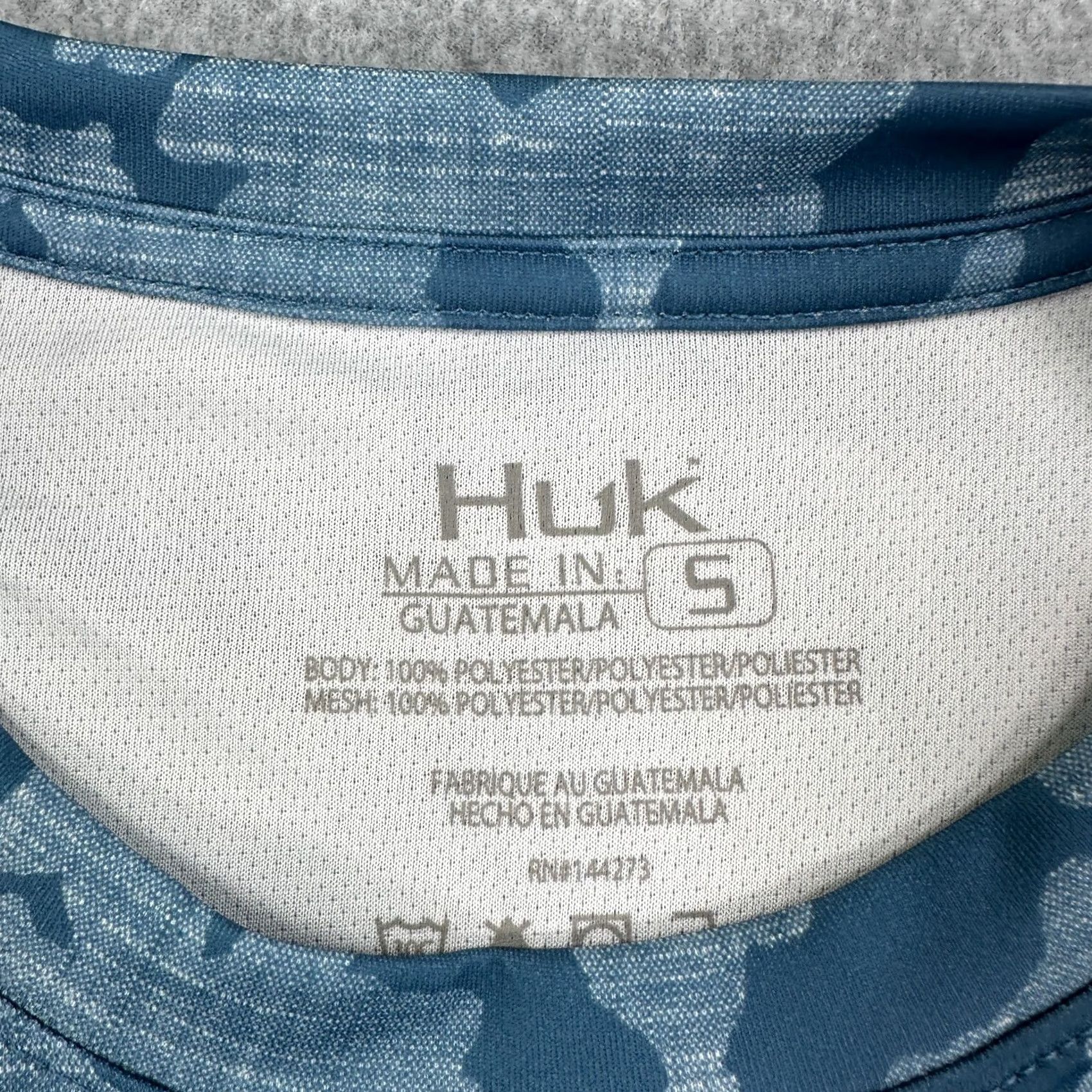 Vintage Huk Icon X Running Lakes Pullover T-Shirt Blue Men's S Long Sleeve Shirt Size US S / EU 44-46 / 1 - 3 Thumbnail