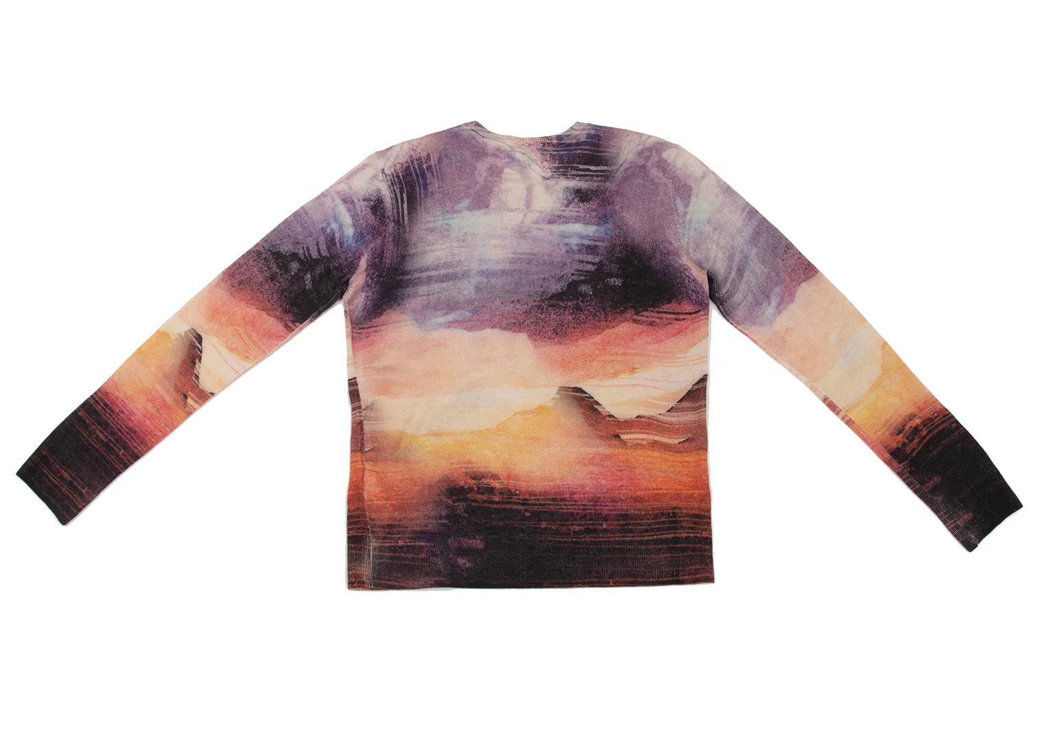 Emporio Armani Graphic Print Cashmere Knit in Multi Color, Size M Size US M / EU 48-50 / 2 - 9 Thumbnail